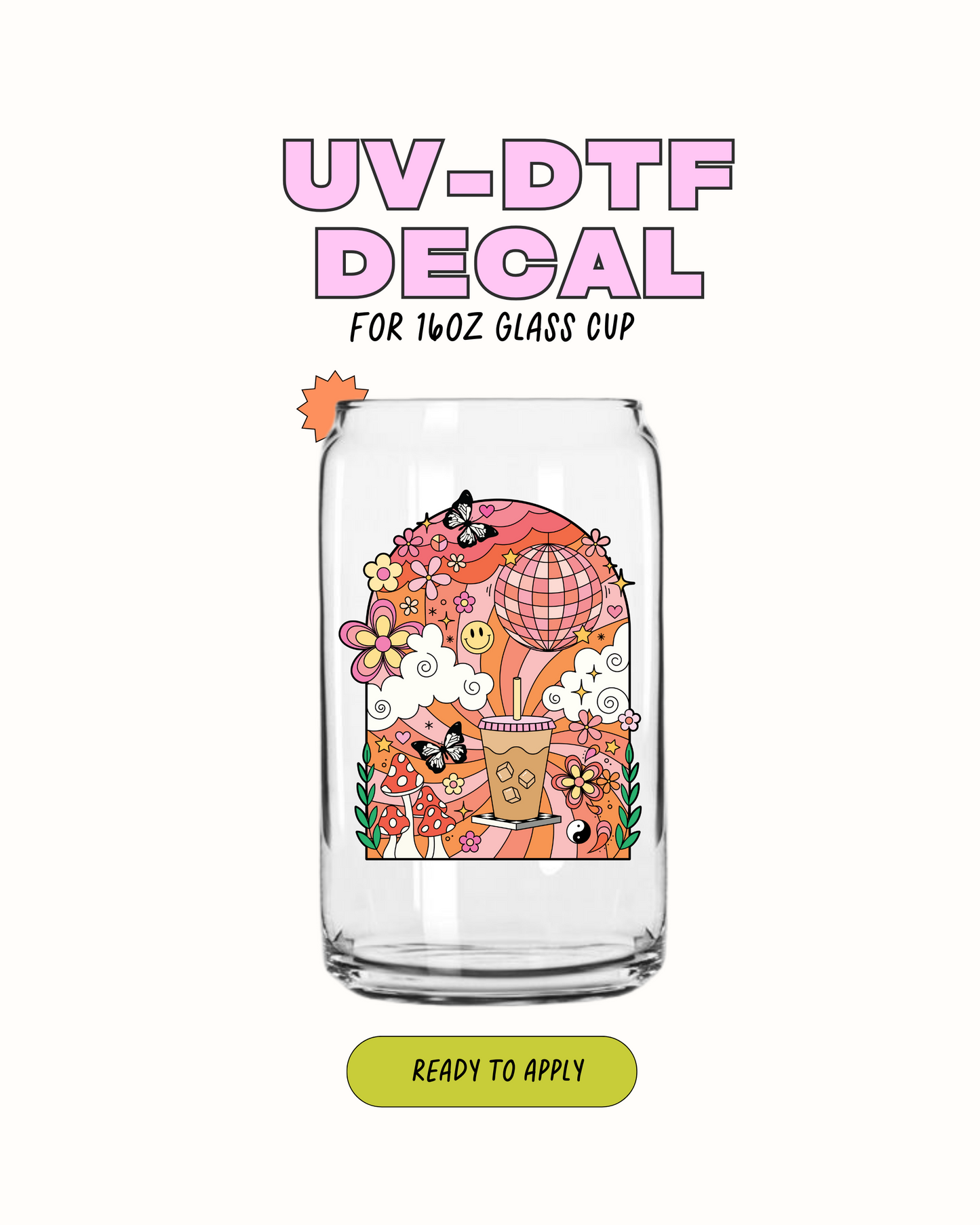 Caffeinated - UVDTF Transfer