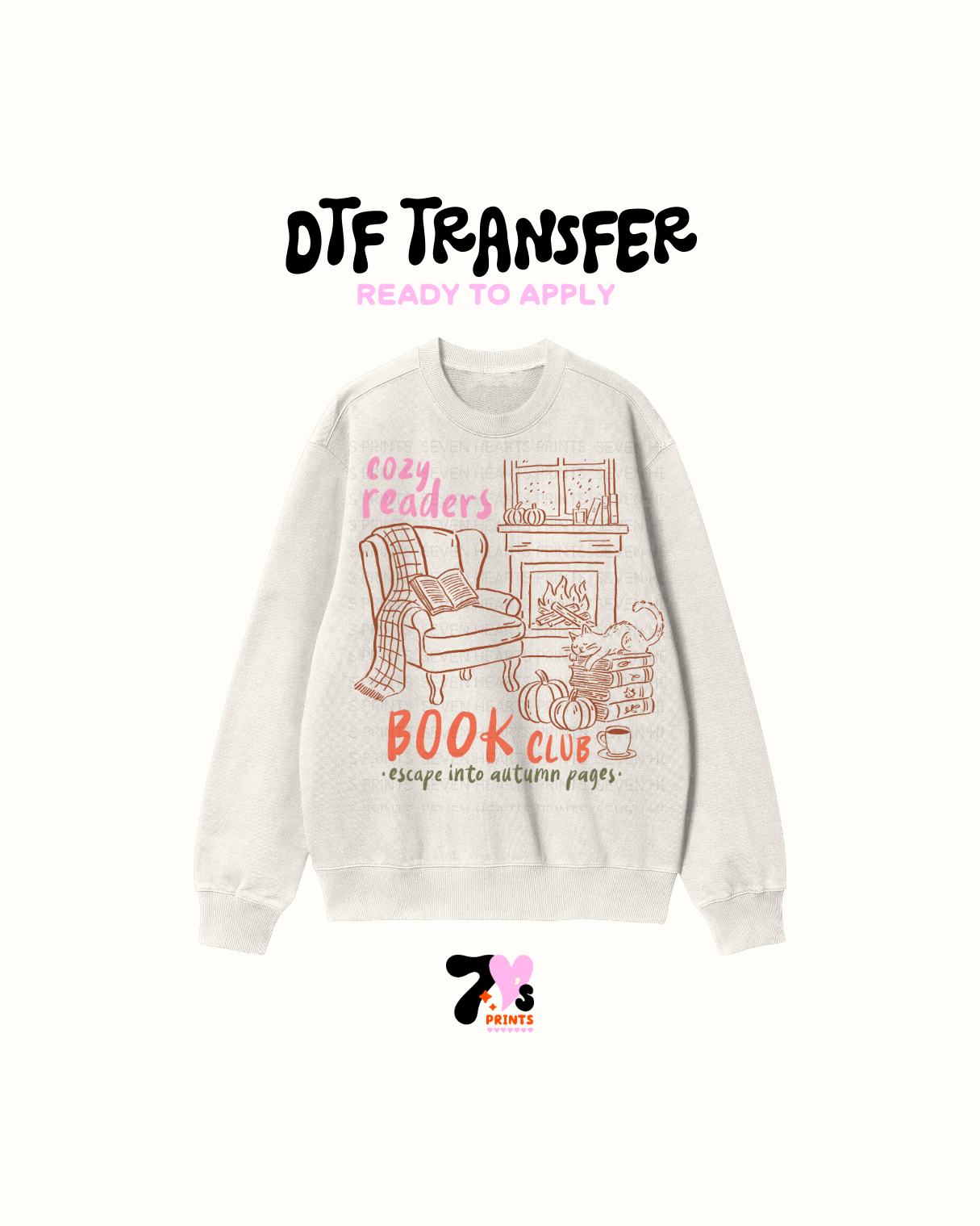 Cozy readers book club - DTF Transfers