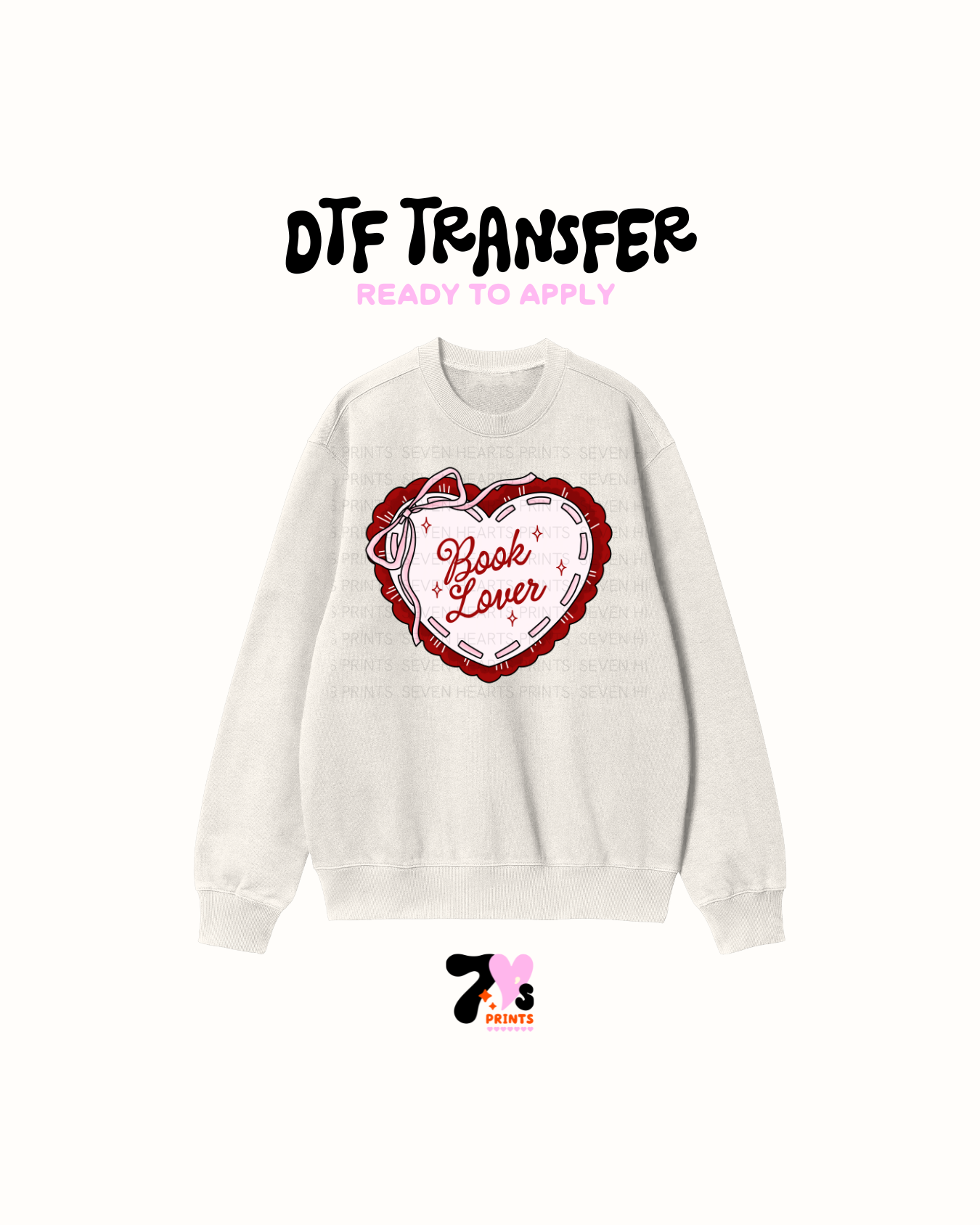 Book Lover (Heart) - DTF Transfers