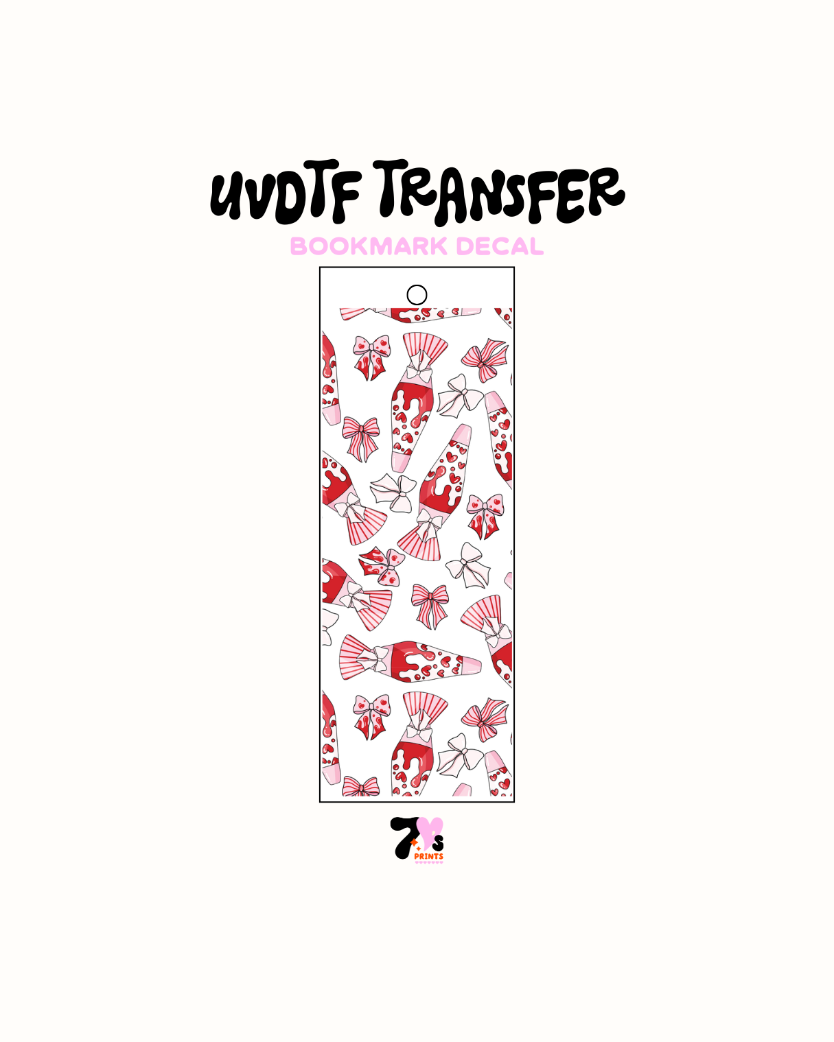 Hearts potion - UVDTF Bookmark Decal