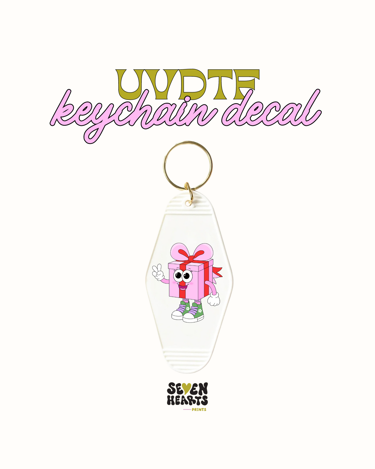 1989 - Juego de 5 calcomanías para llaveros