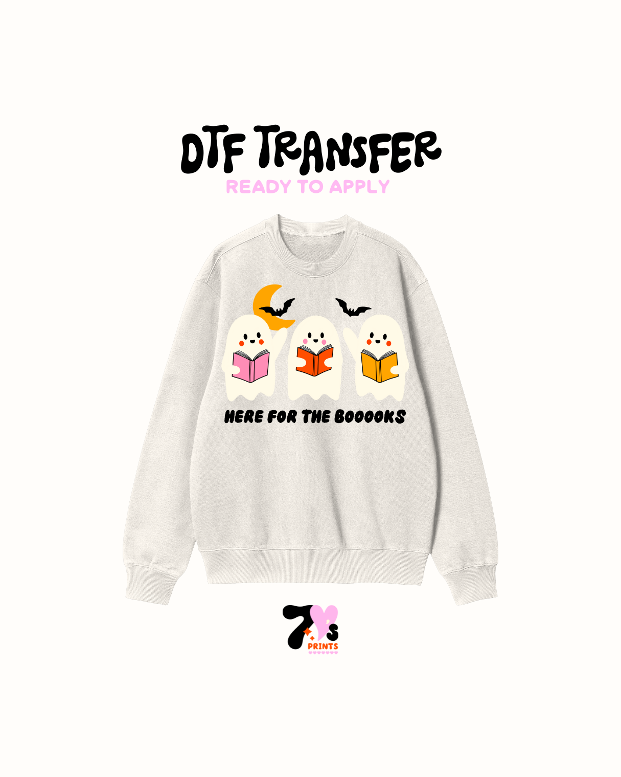 Here for the books - DTF Transfers
