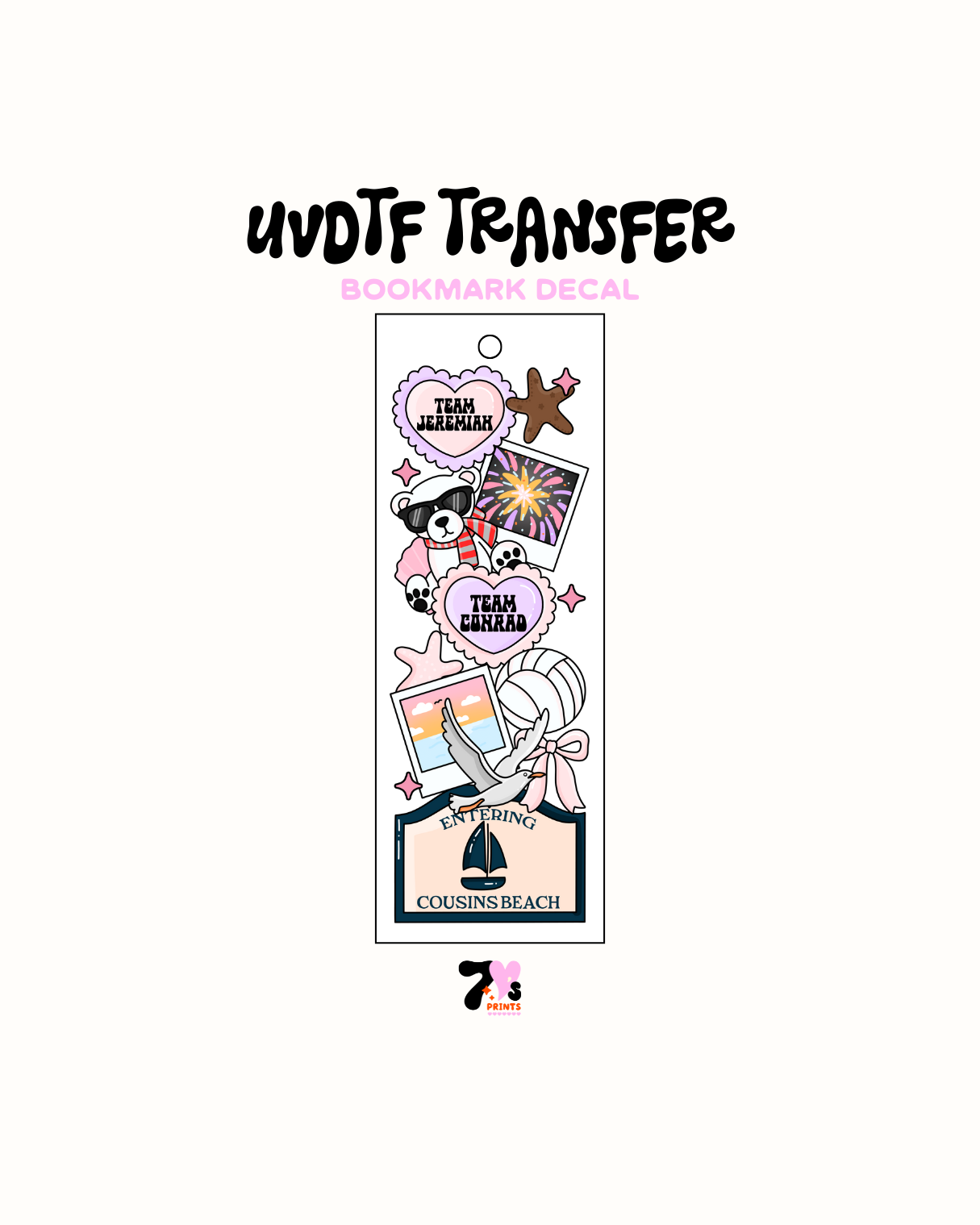 The summer i turn pretty - UVDTF Bookmark Decal