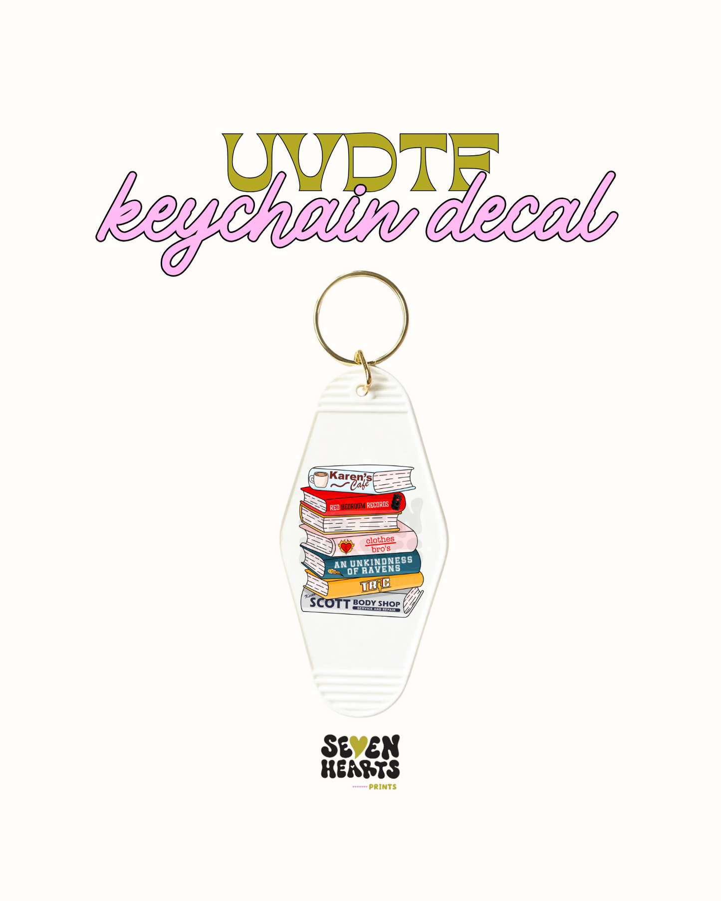 Karens cafe and books - Set of 5 UVDTF