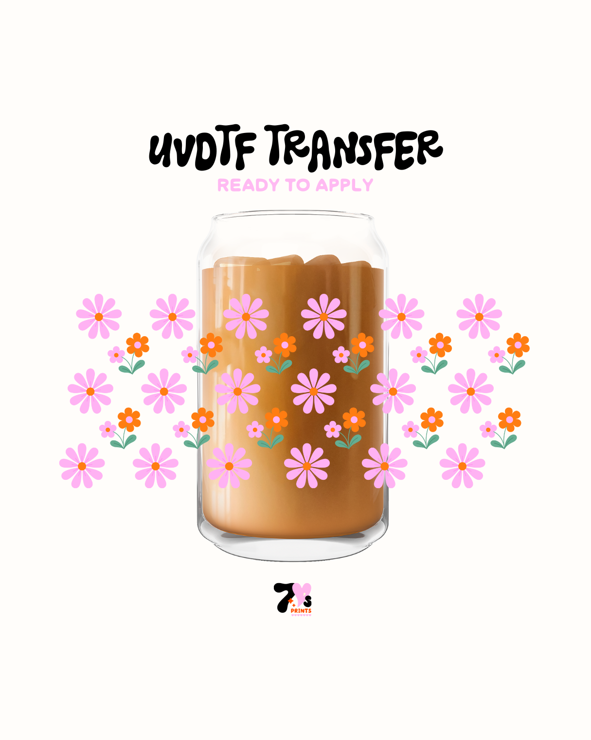 Pink Flowers - UVDTF Wrap
