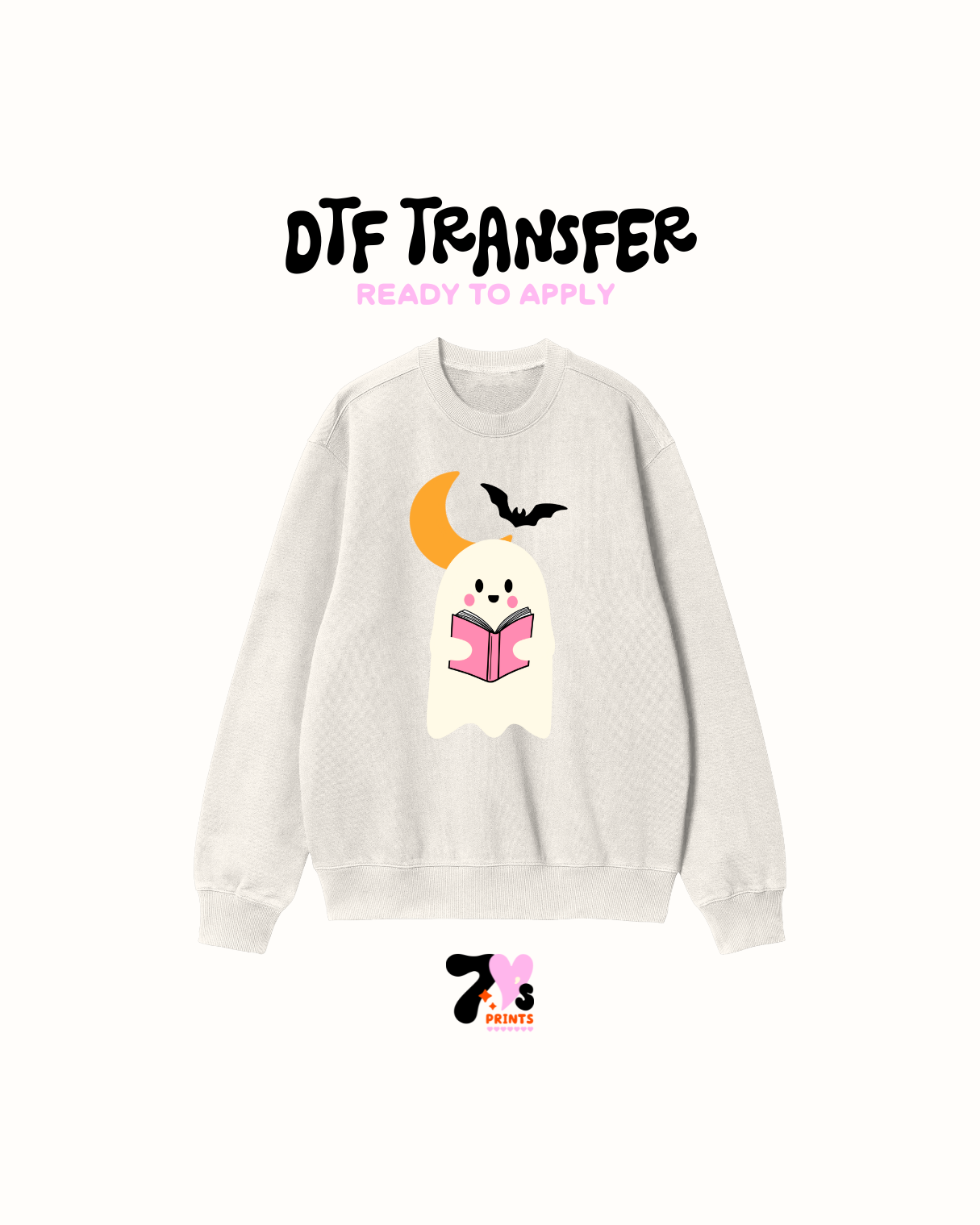 Ghost and book - DTF Transfers