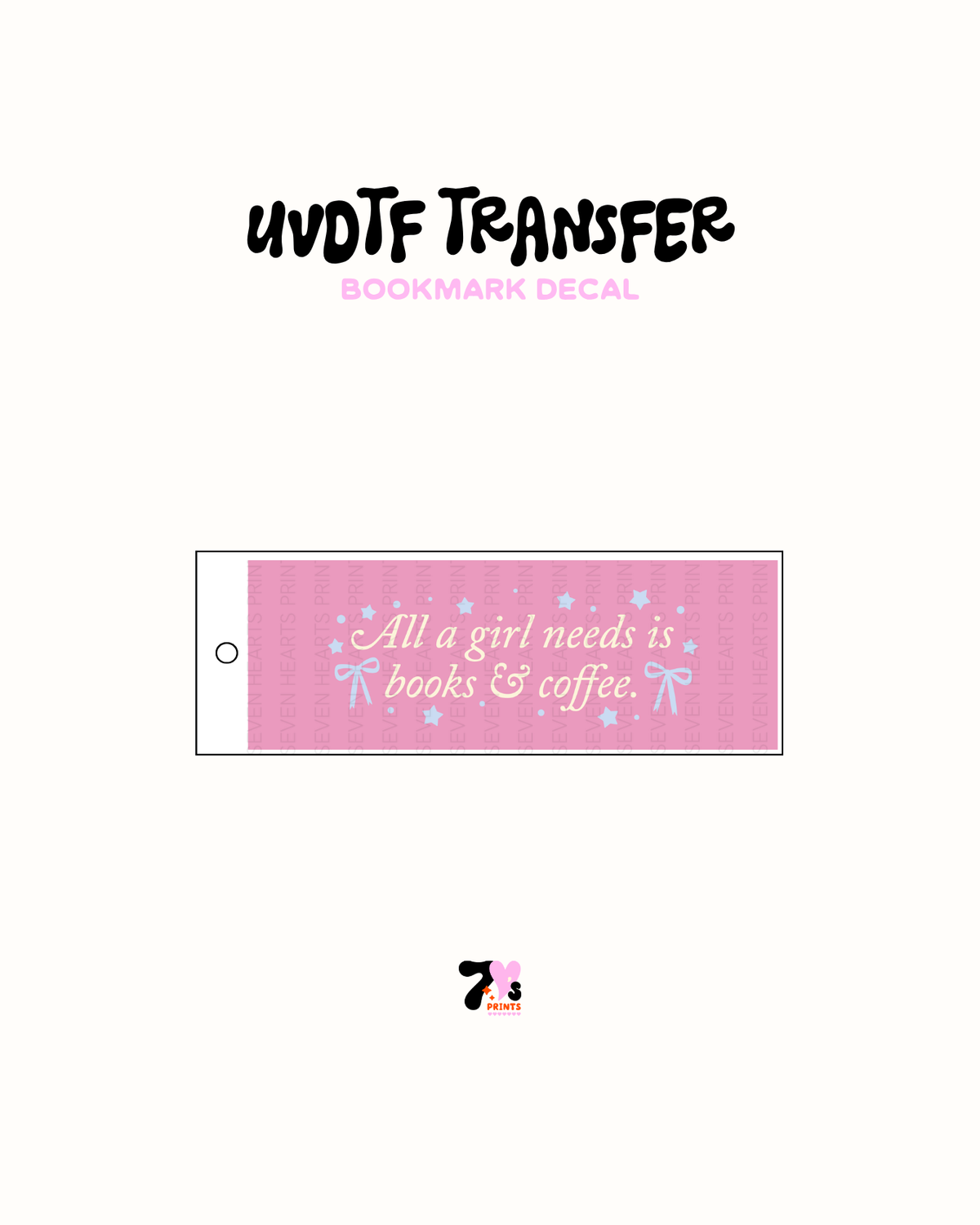 UVDTF Bookmark Decal #359