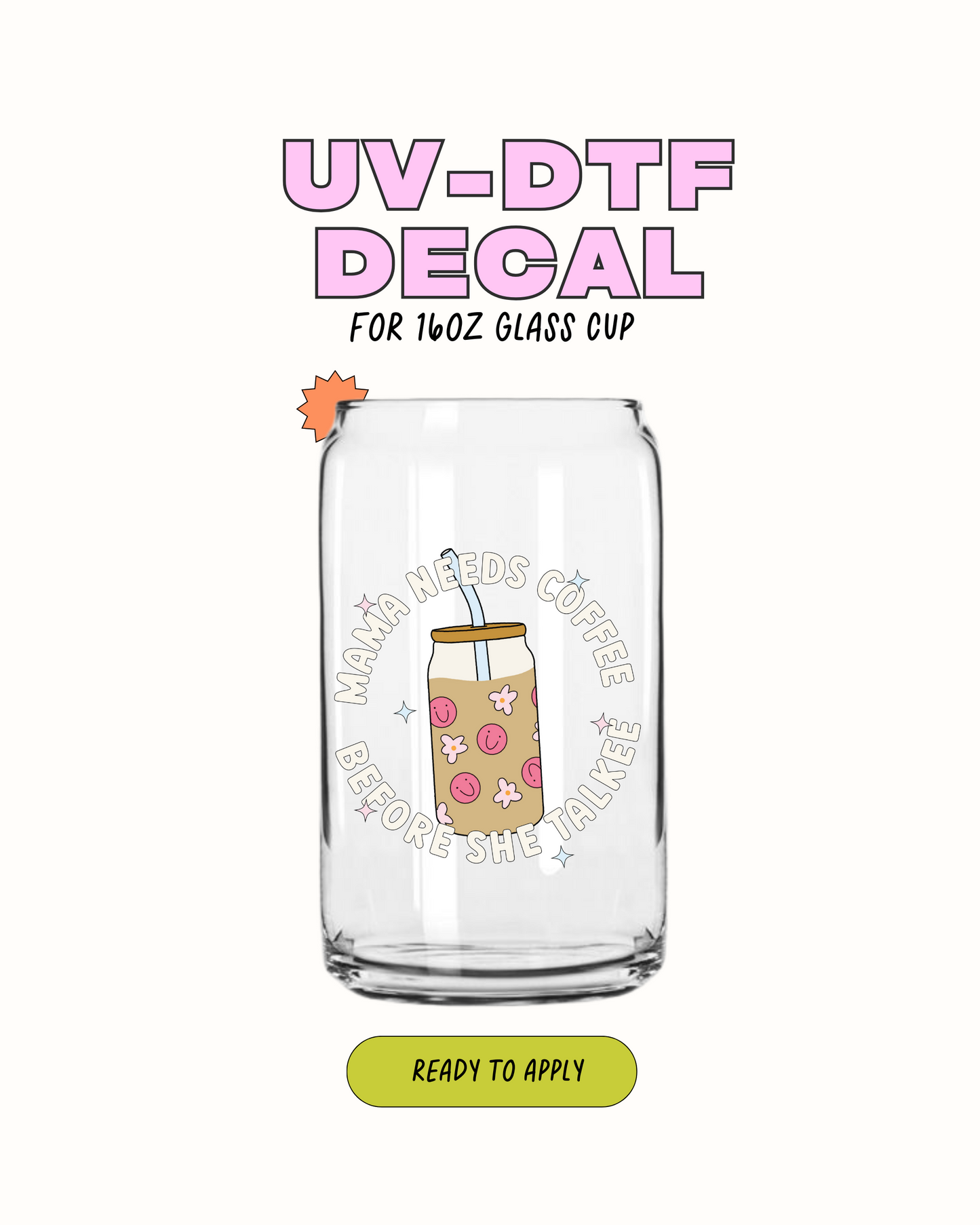 Mamá necesita café - UVDTF