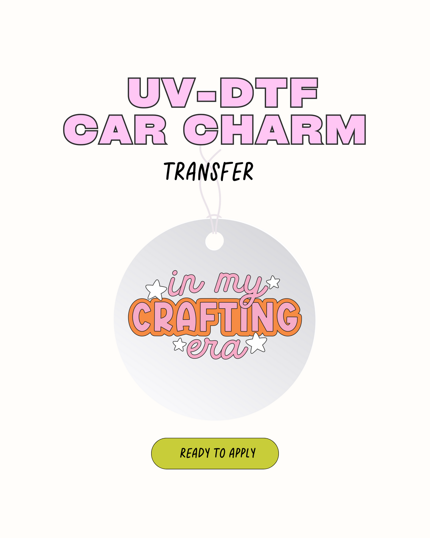 in my Crafting Era - Car Charm Decal