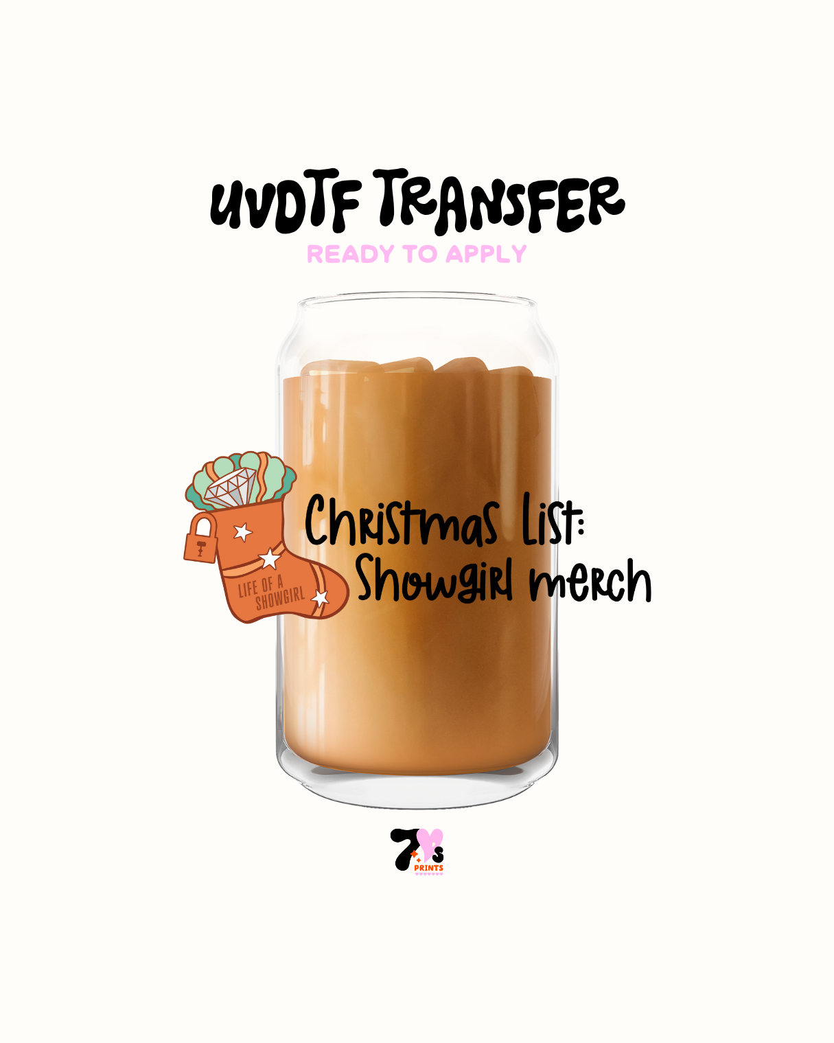 Xmas list show girl - UVDTF Decal