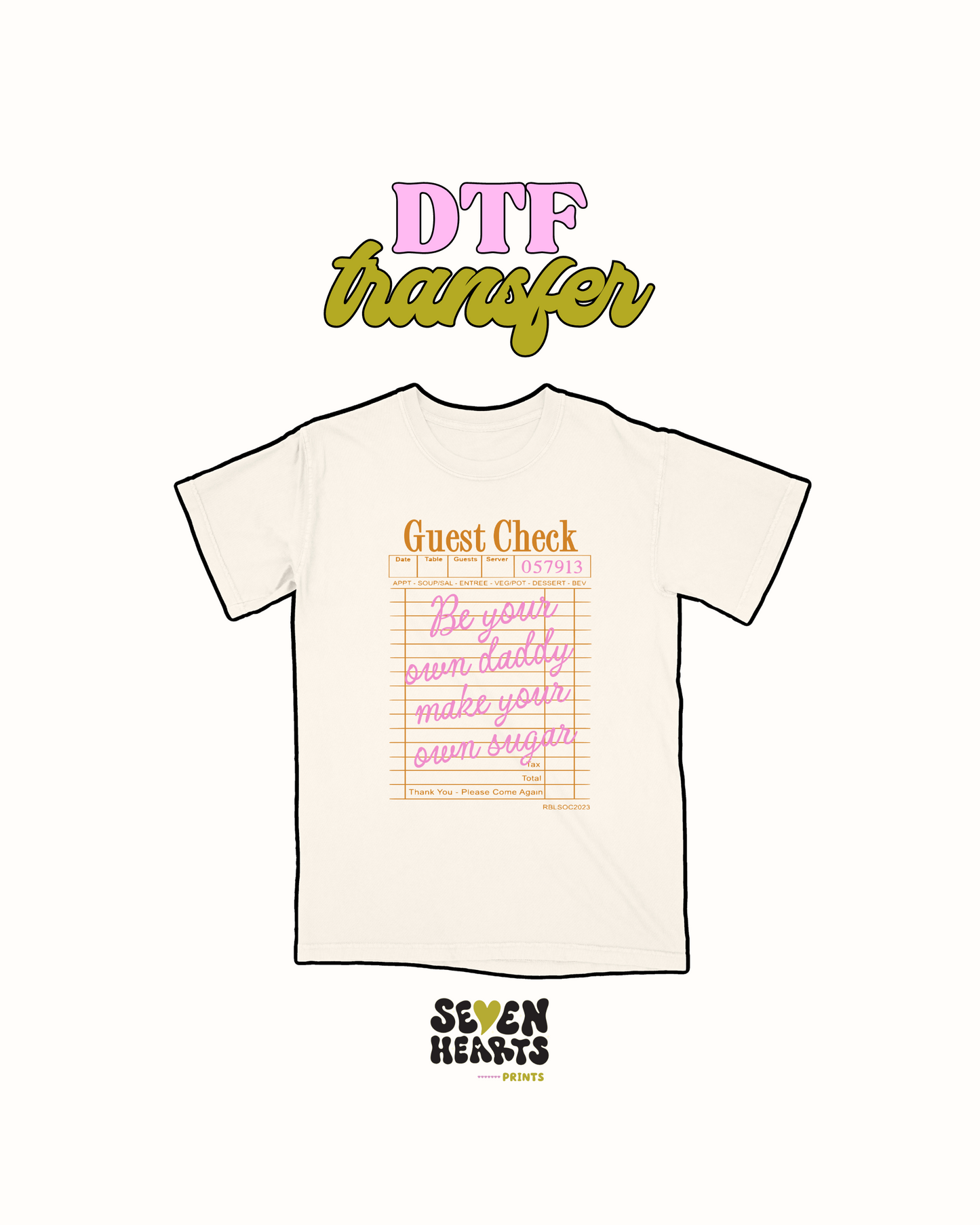 Make your own sugar - DTF Transfer