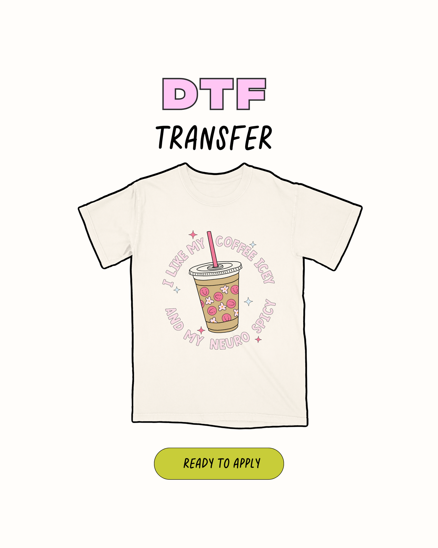 Iced coffee lover - DTF Transfer