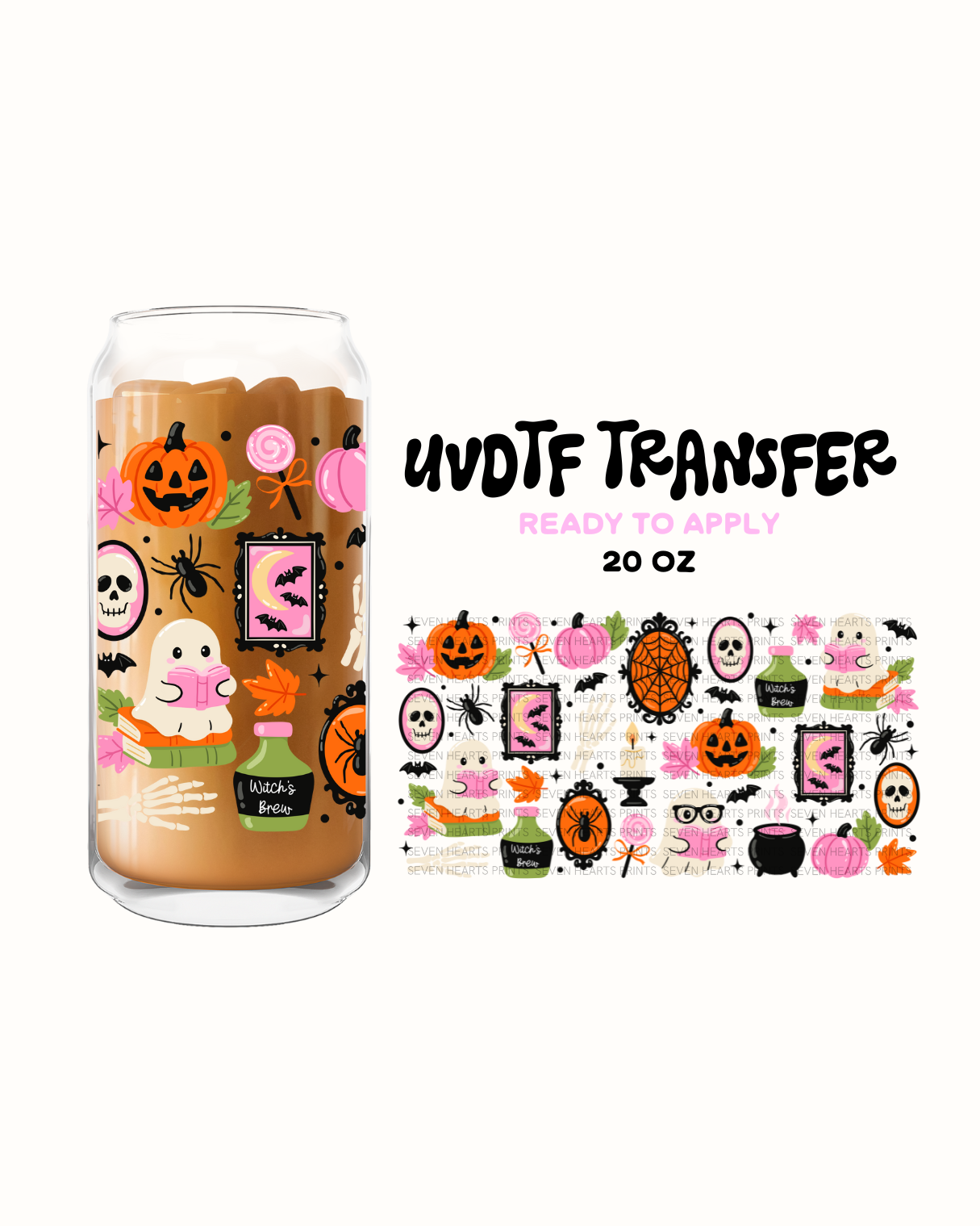 Pink Halloweeen - UVDTF 20oz Cup Wrap