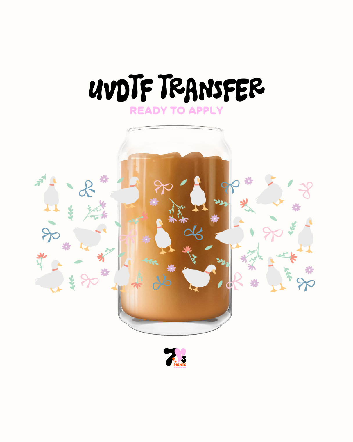Bows and goose - UVDTF Wrap
