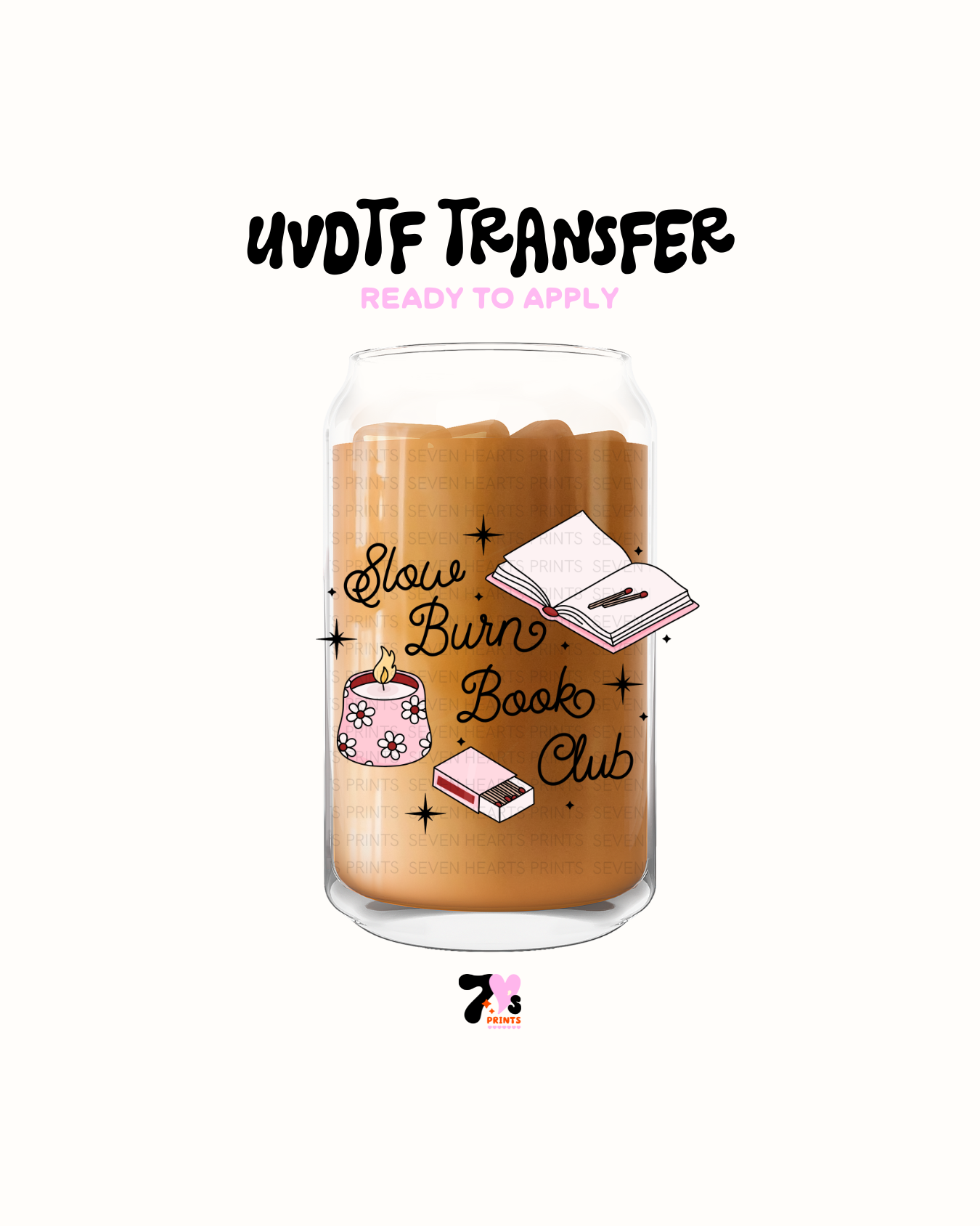 Slow born Book Club (Black) - UVDTF Decal