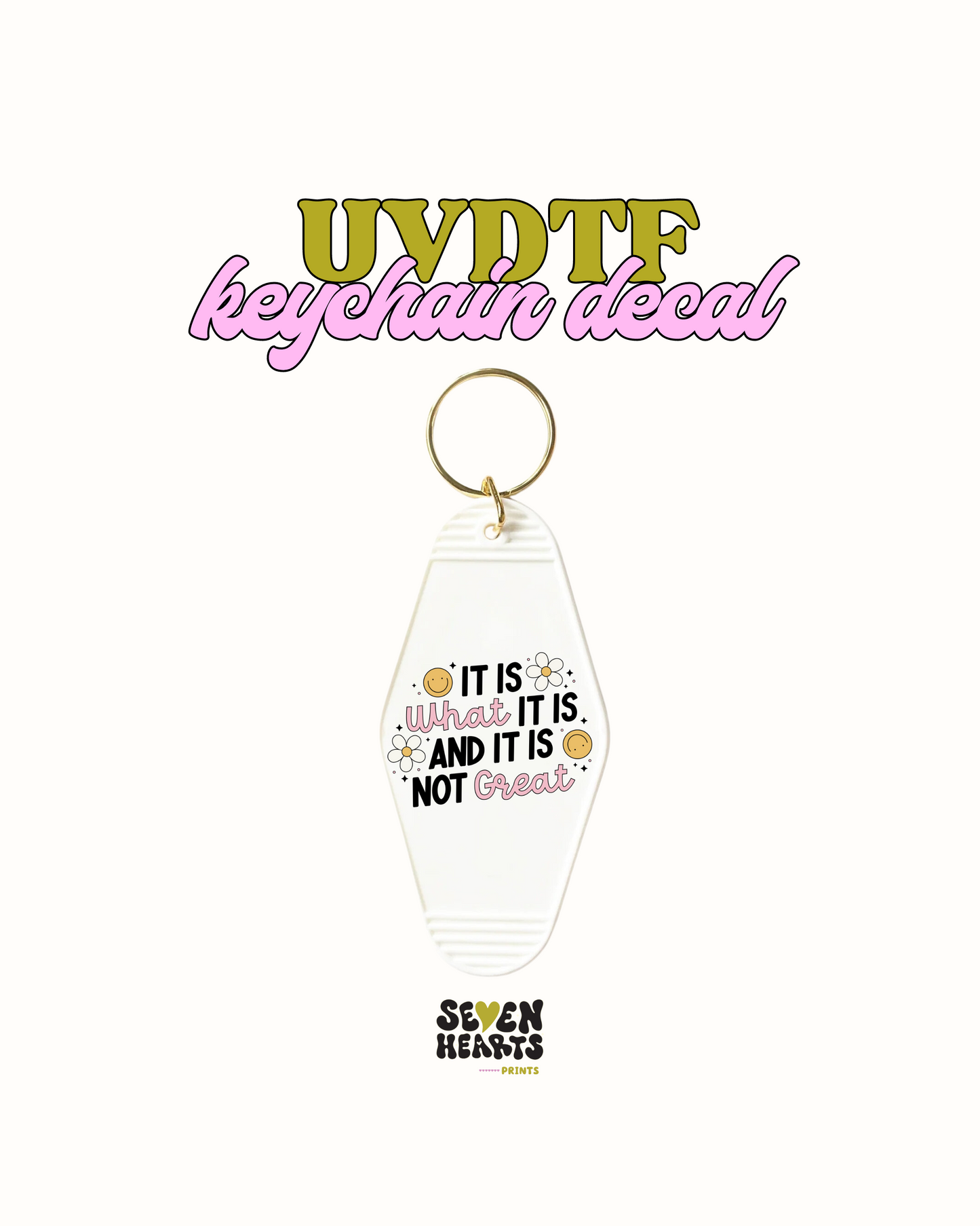 It is what it is - UVDTF Keychain