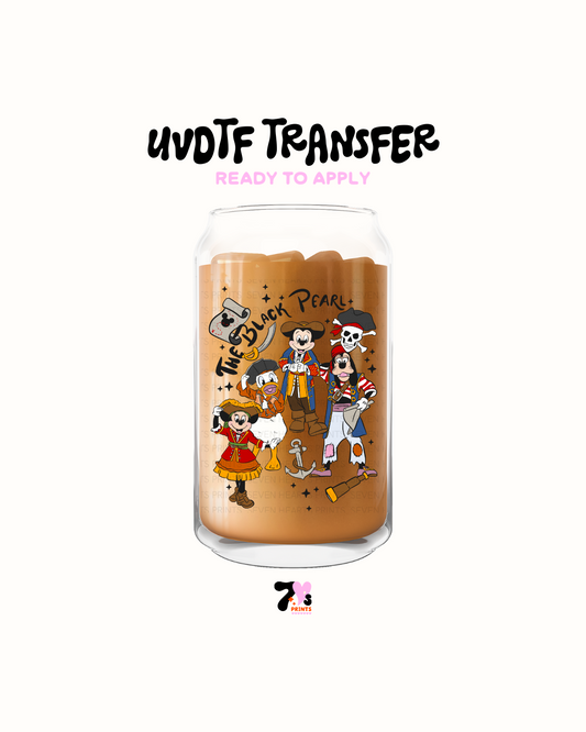 The black pearl friends - UVDTF Decal