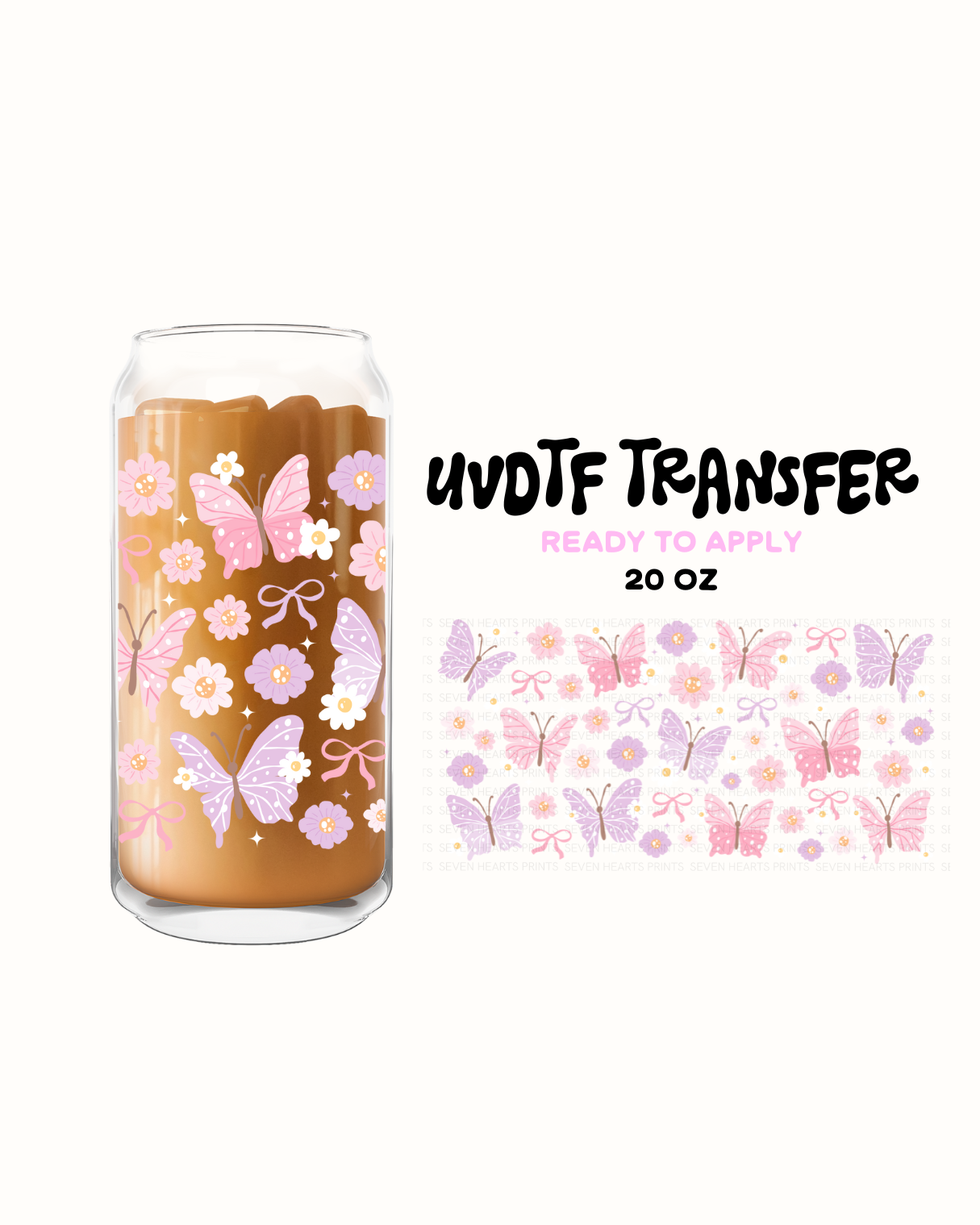 Butterflies - UVDTF 20oz Cup Wrap