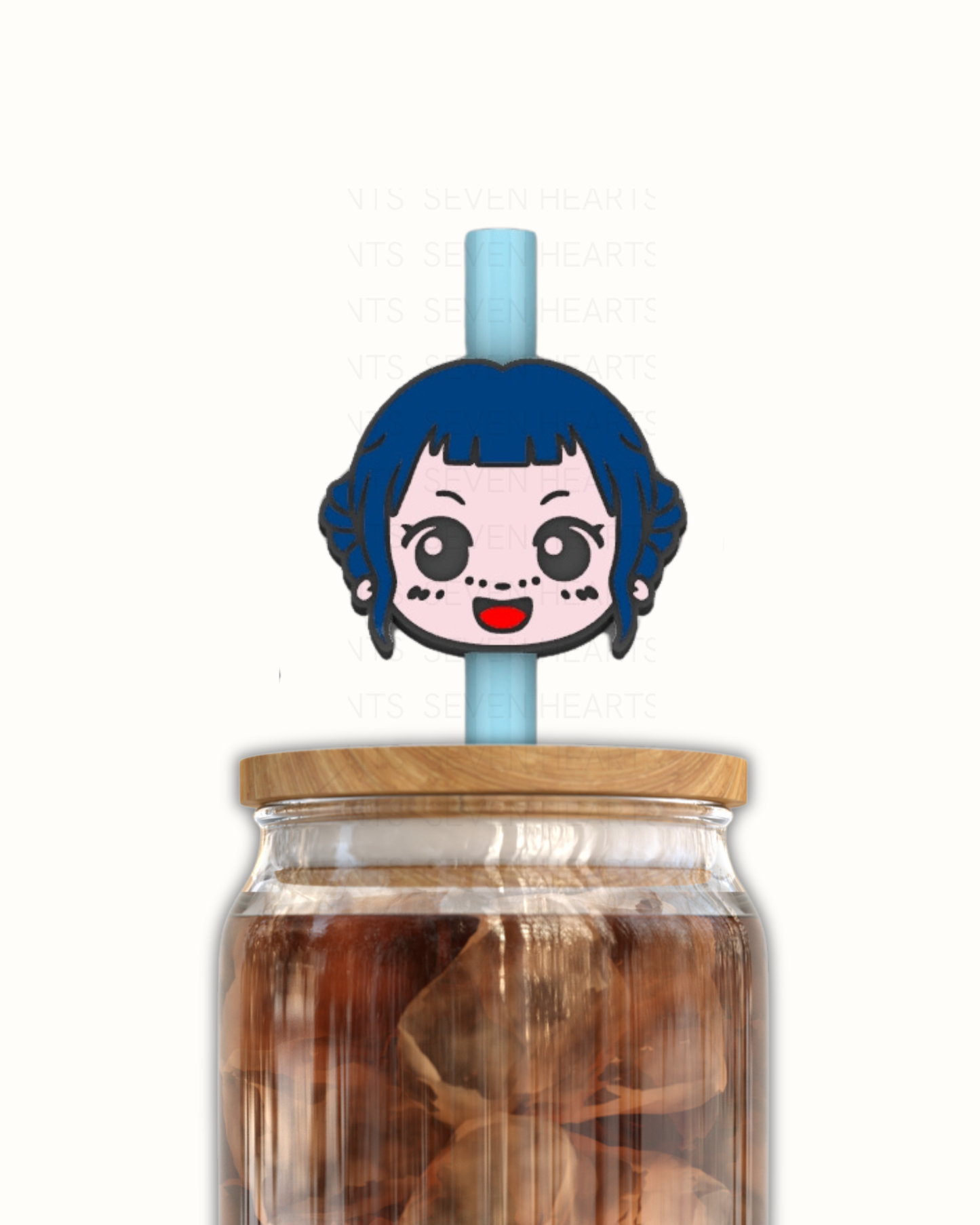 Zoey 3D Straw Topper