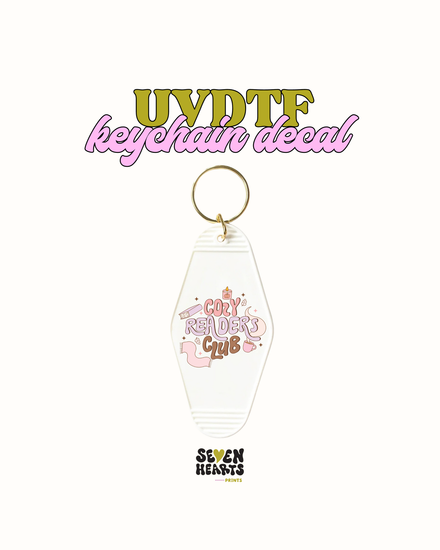 Cozy readers club - UVDTF Keychain