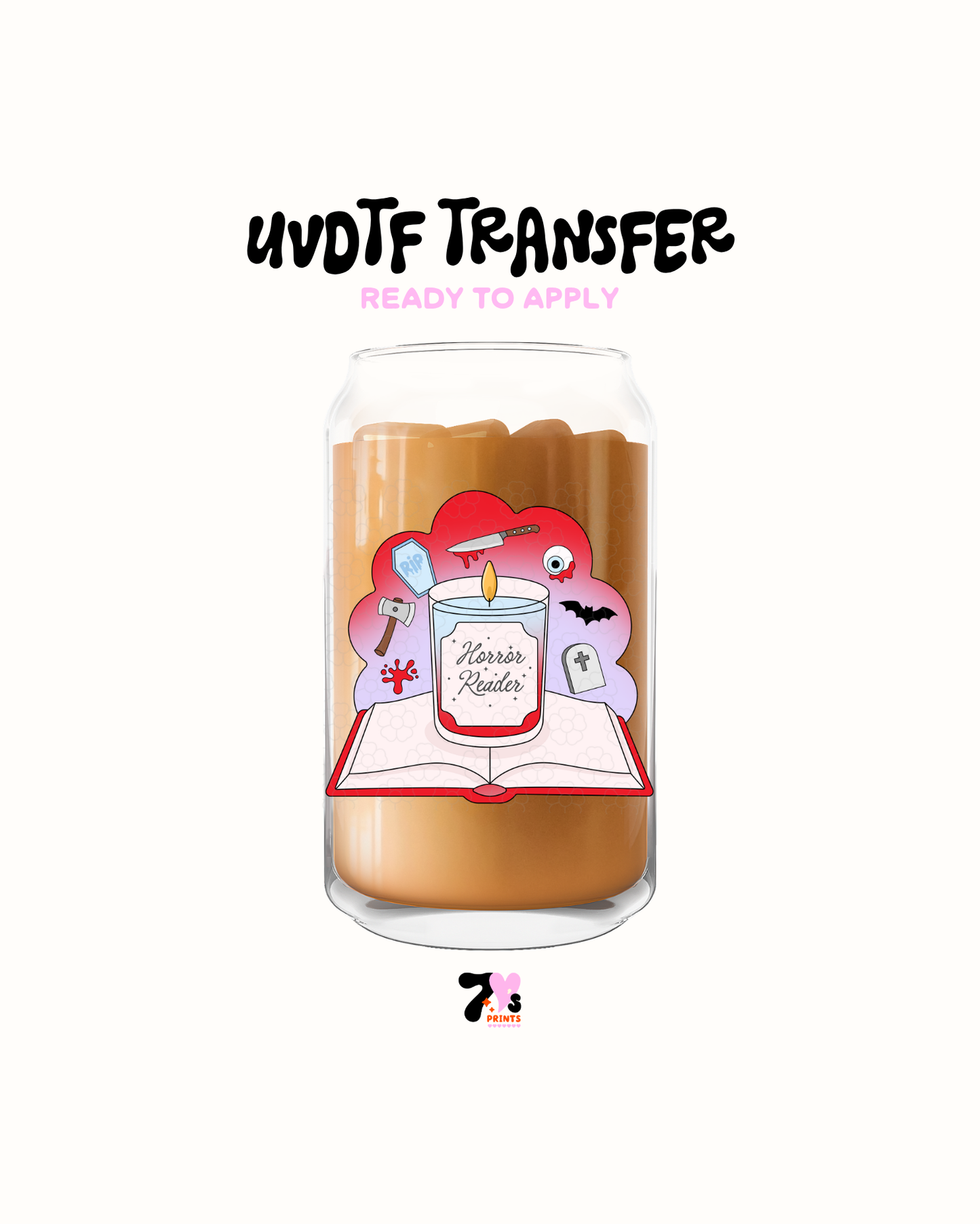 Horror reader UVDTF Decal
