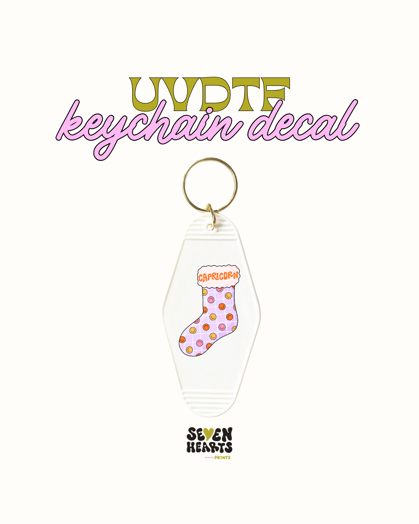Christmas zodiac - UVDTF Keychain