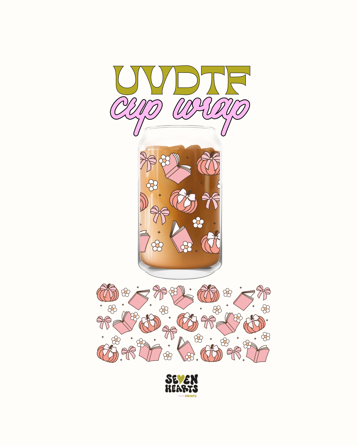 pumpkin flowers and bows - UVDTF