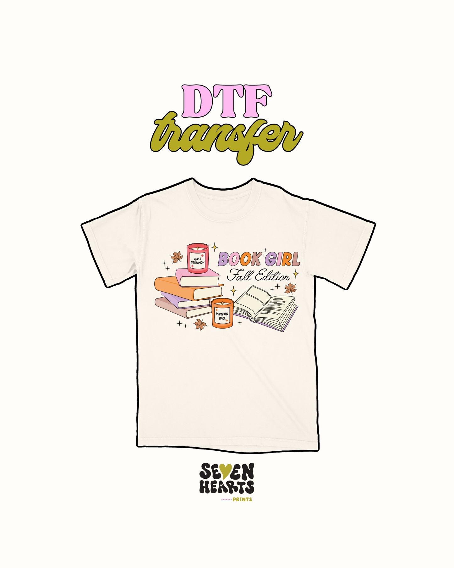 Book girl fall edition - DTF Transfer