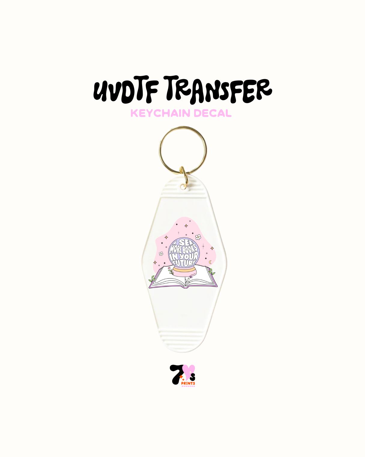 I see more books in my future - UVDTF Keychain