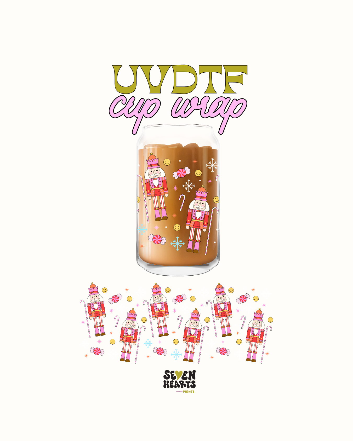 Pink nut crackers- UVDTF Wrap