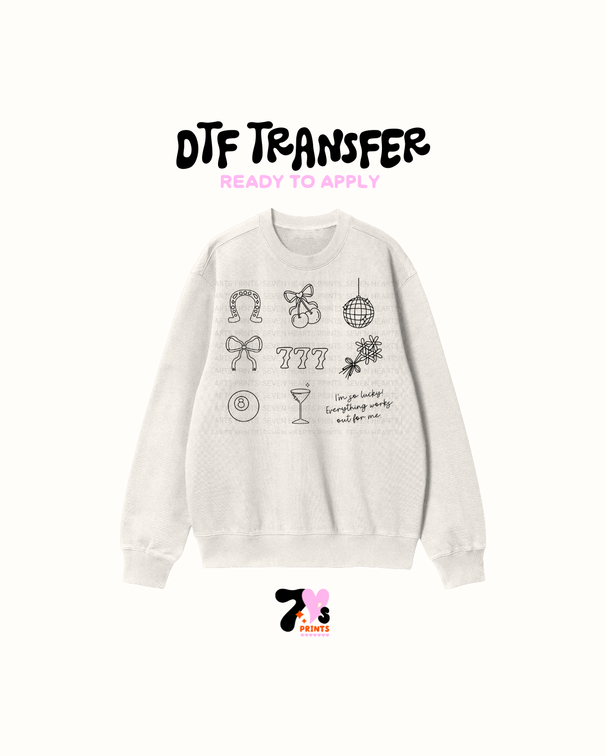Everything works out for me (black) - DTF Transfer