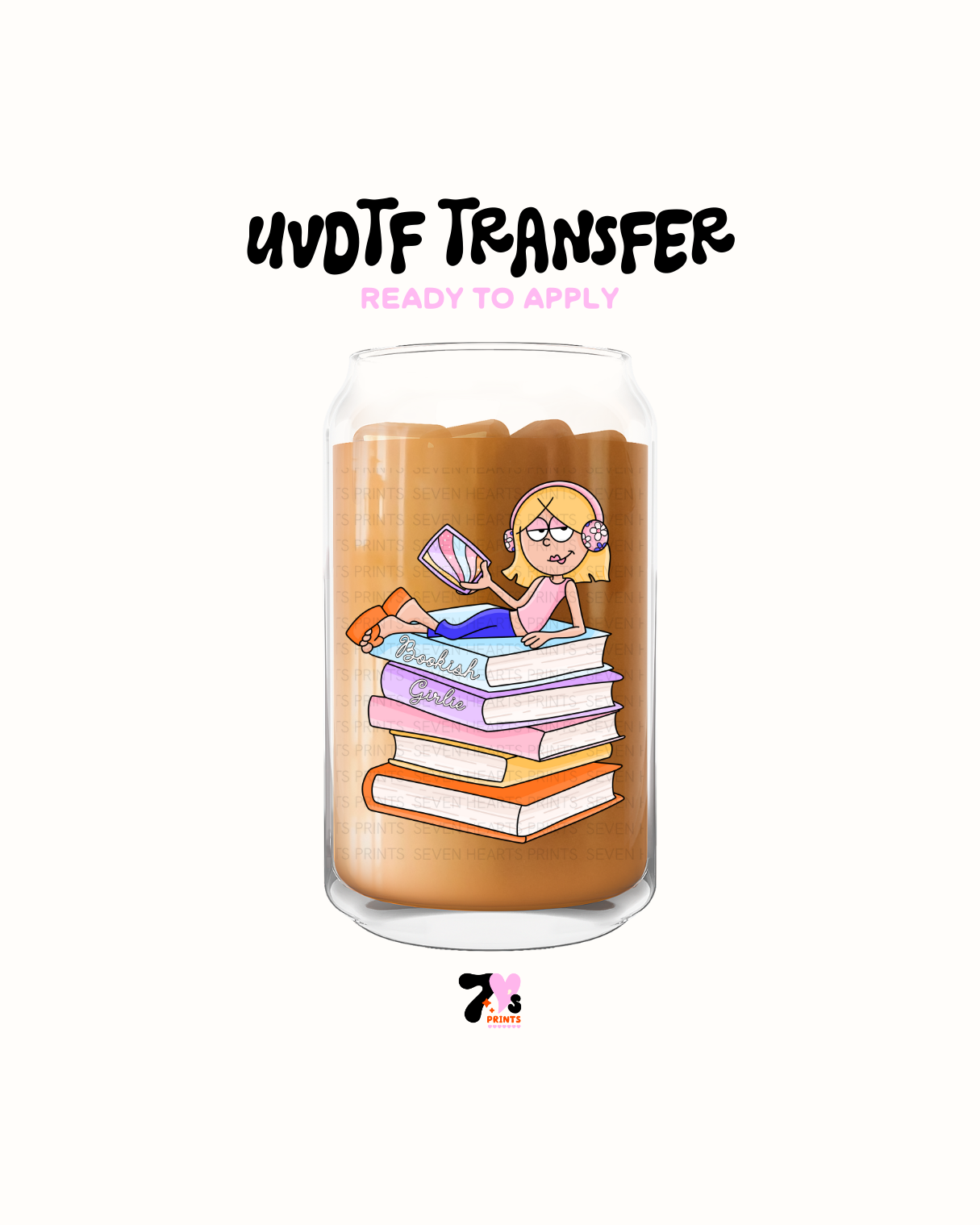 Bookish girlie - UVDTF Decal