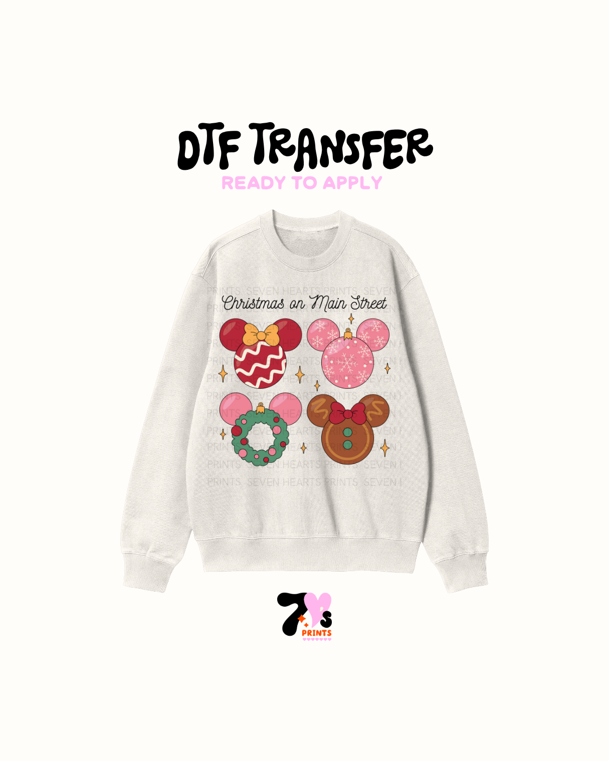 Xmas on Main Street - DTF Transfers