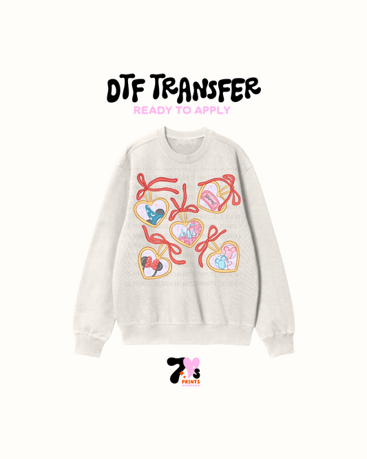 Magical heart bows - DTF Transfer