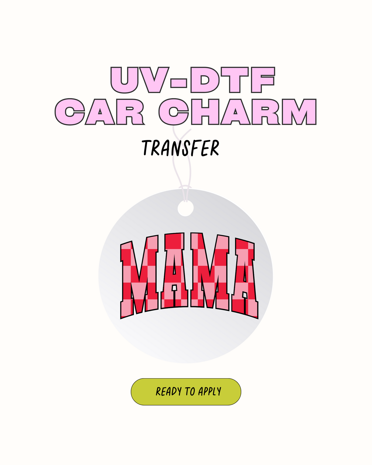 Mamá - Calcomanía de encanto de coche
