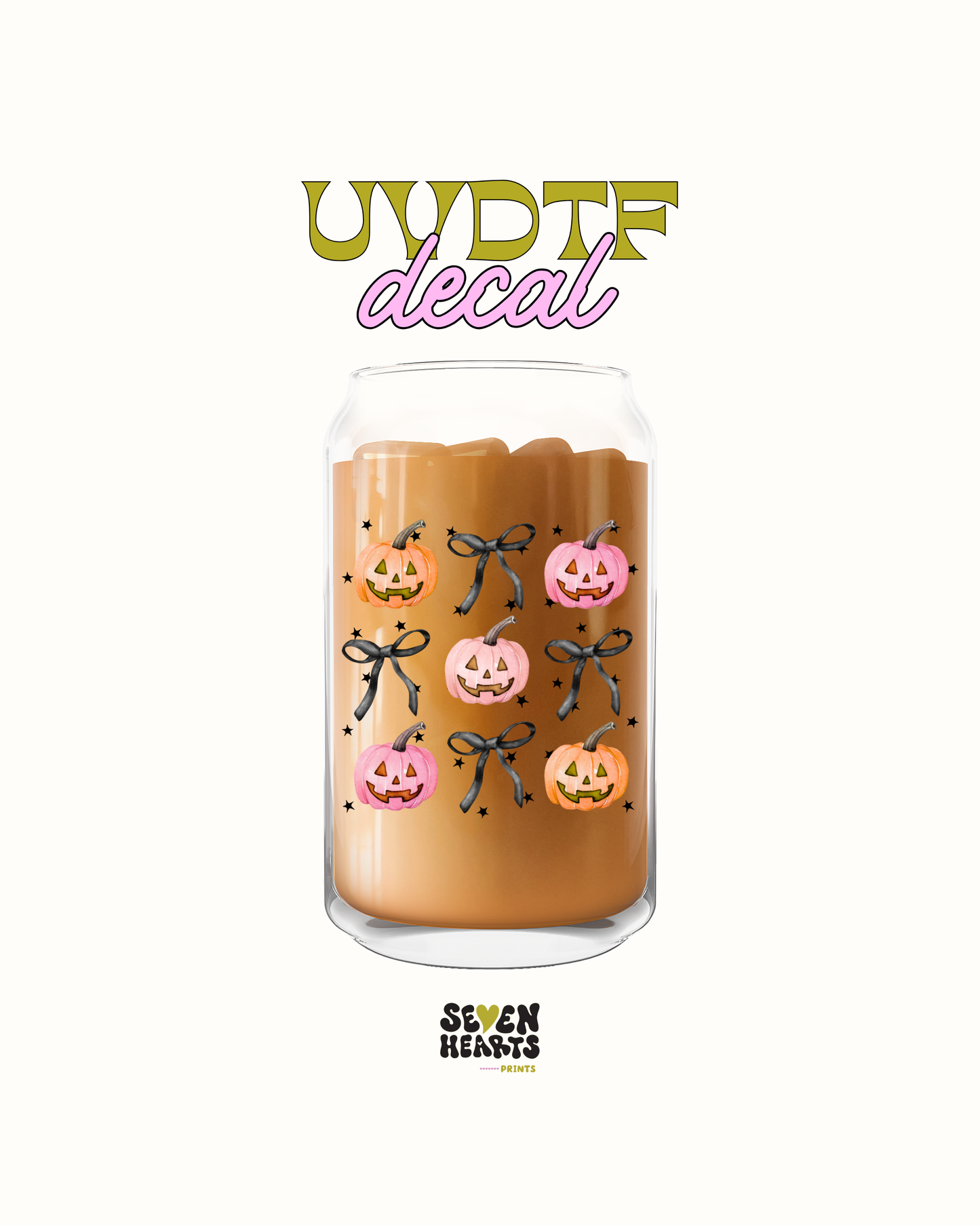 Pumpkins and bows - UVDTF
