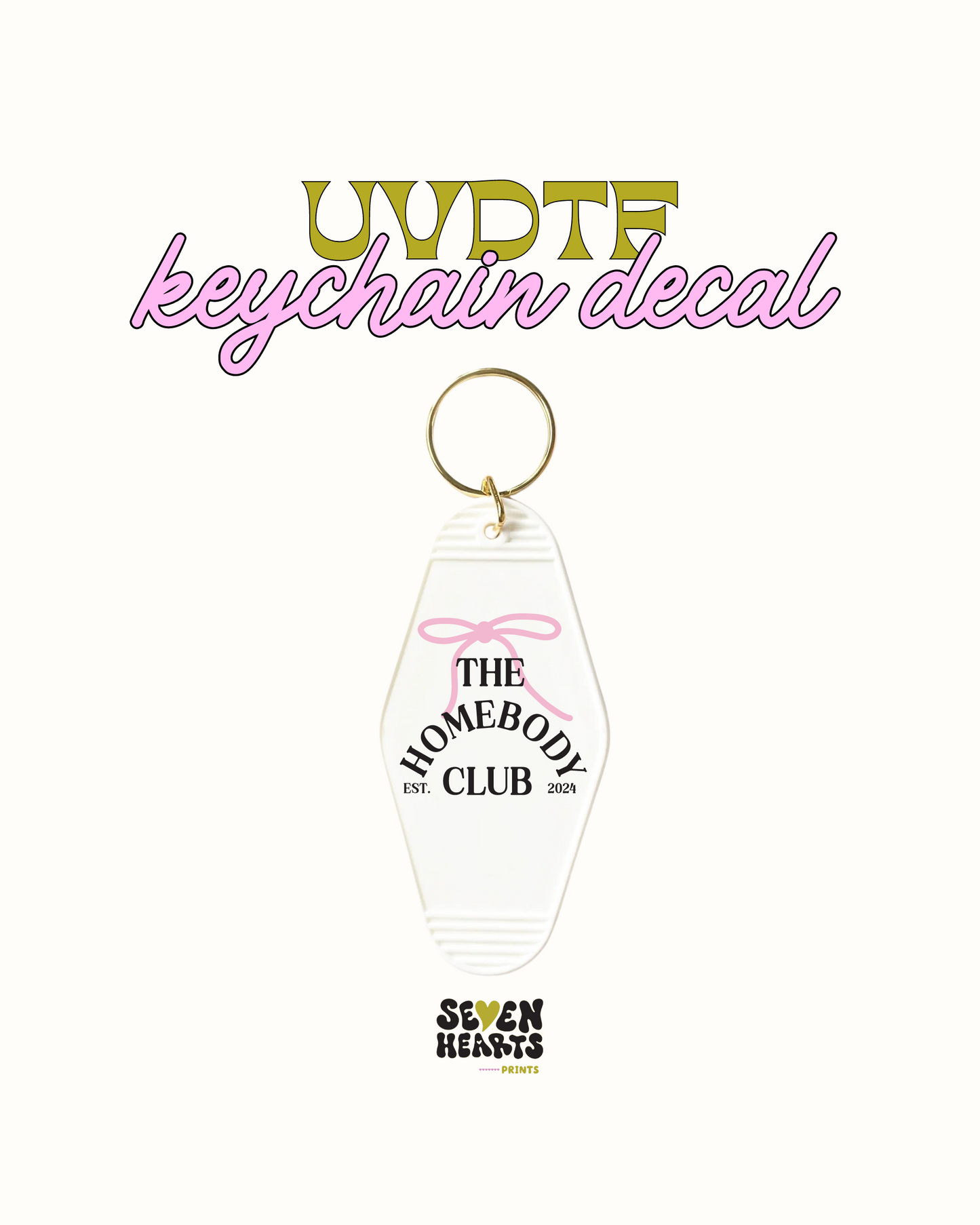The homedody club - UVDTF Keychain