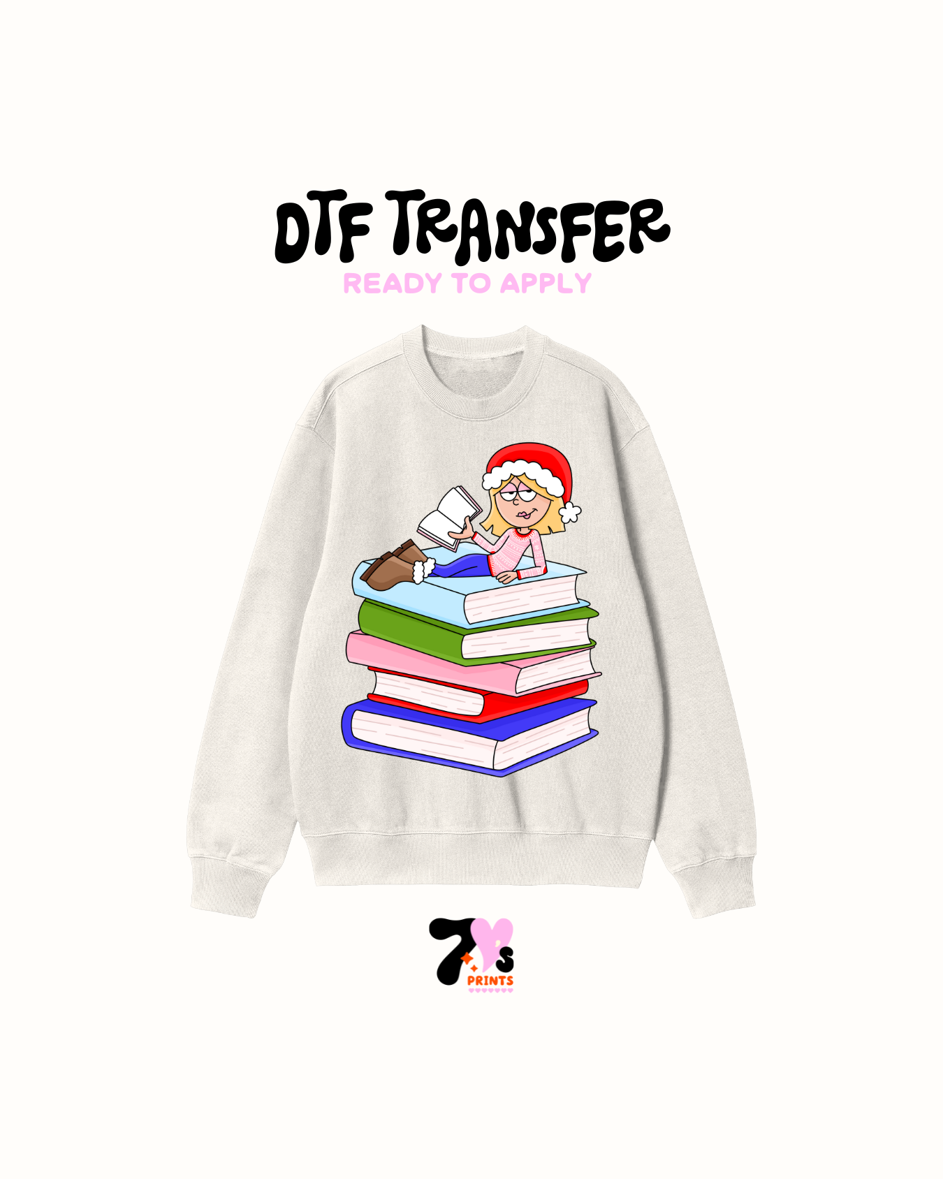 Lizzy xmas books - DTF Transfers