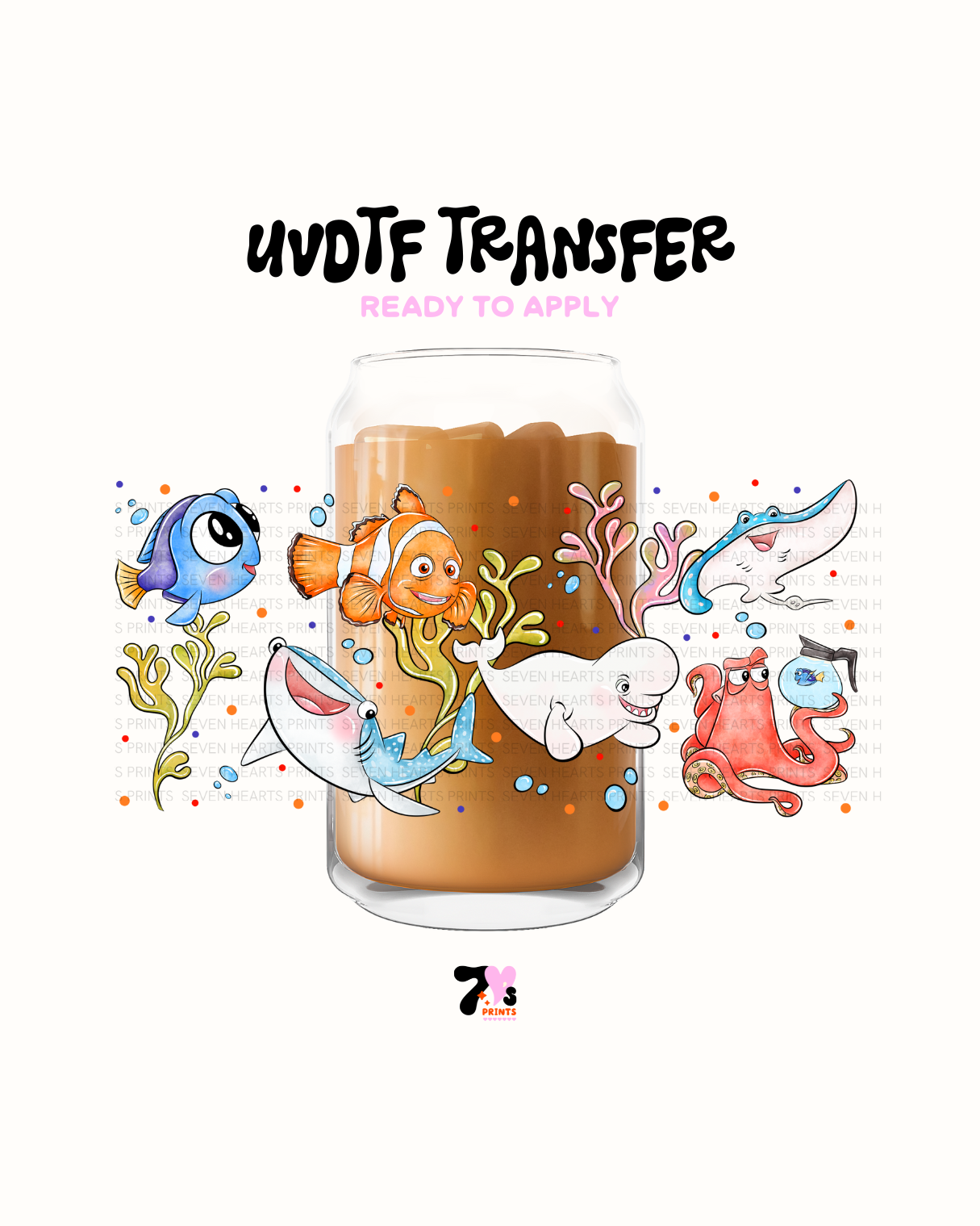 Cute Fish and friends - UVDTF Wrap