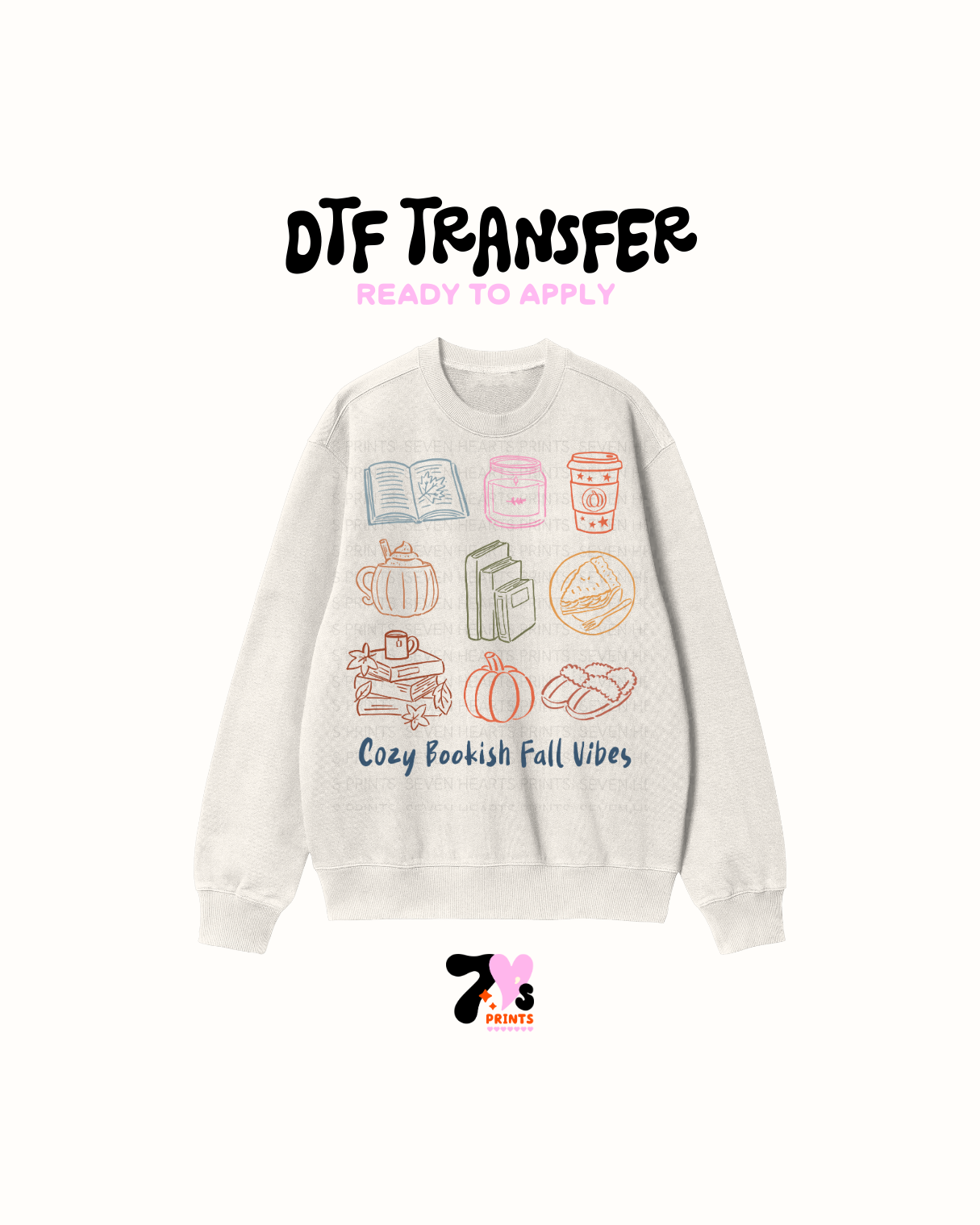 Cozy bookish fll vibes - DTF Transfers