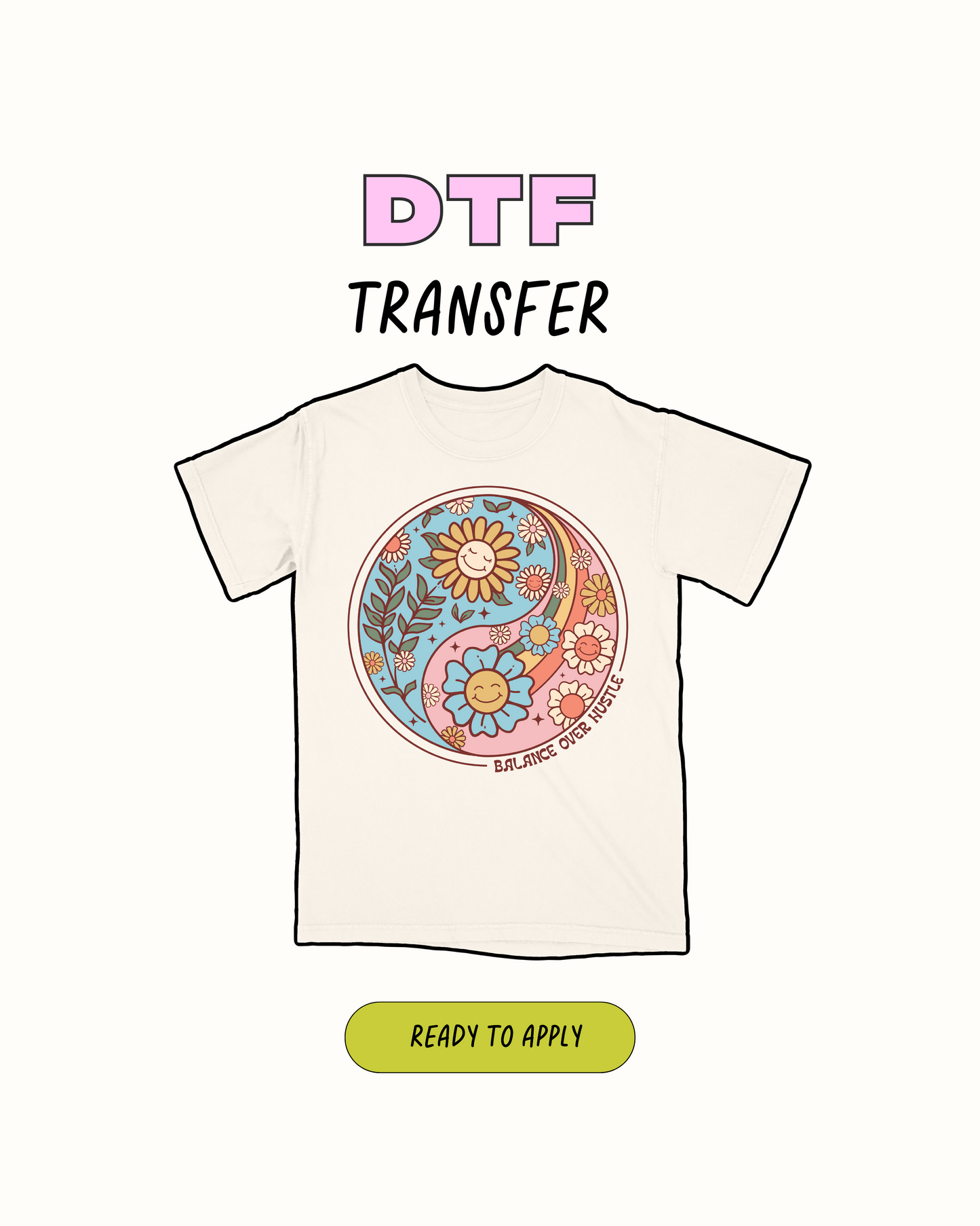 Balance over Hustle DTF Transfer