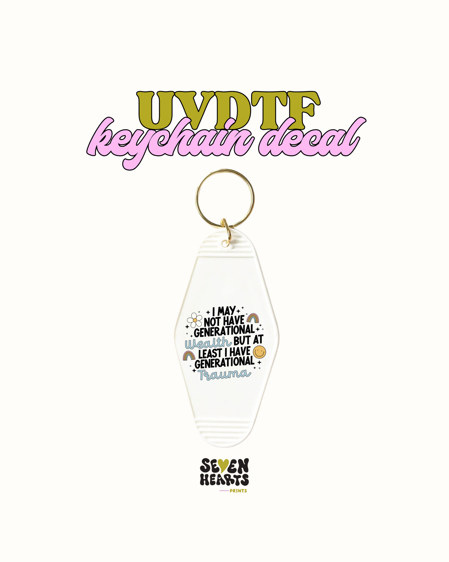 Trauma - UVDTF Keychain