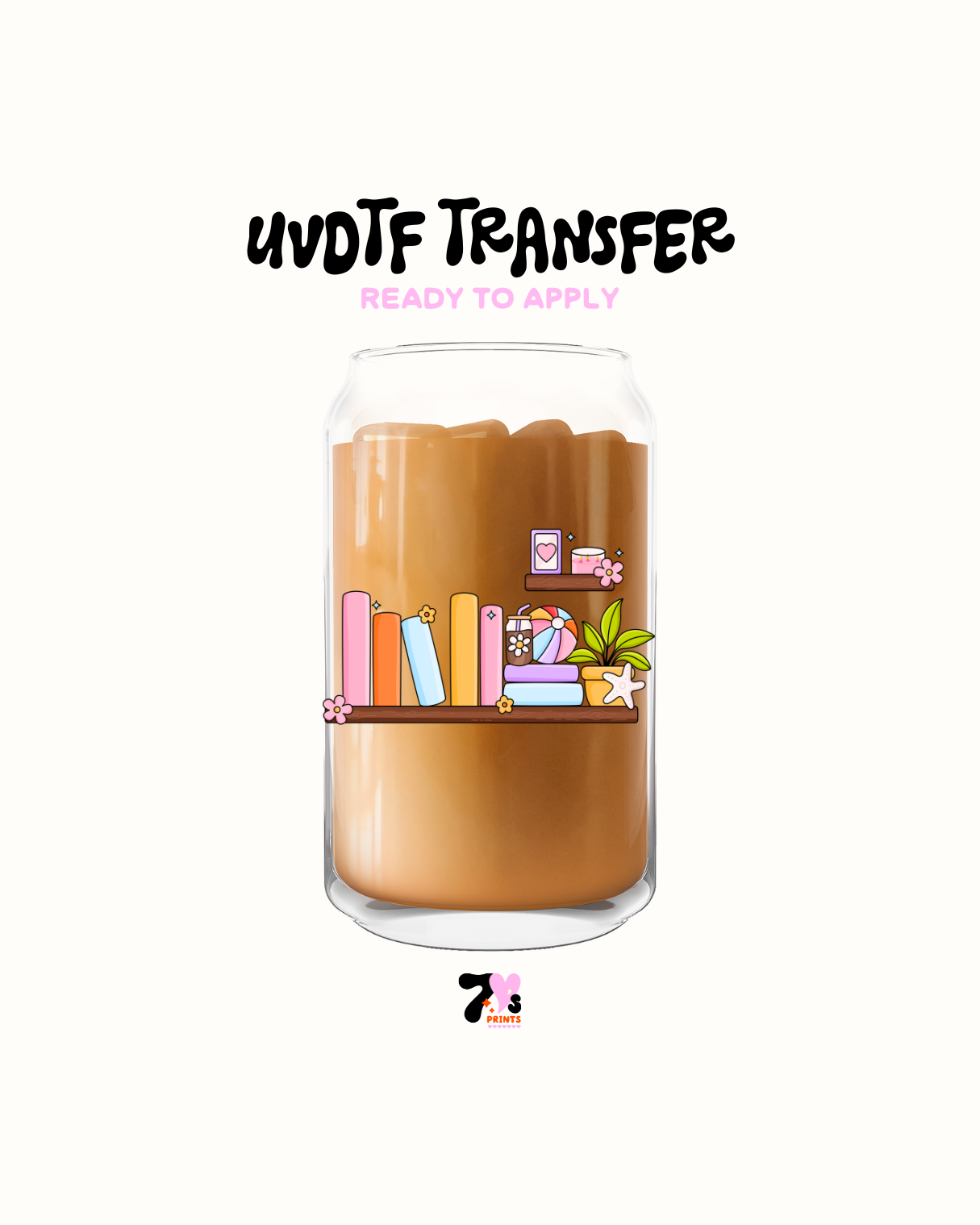 Bookself - UVDTF Decal