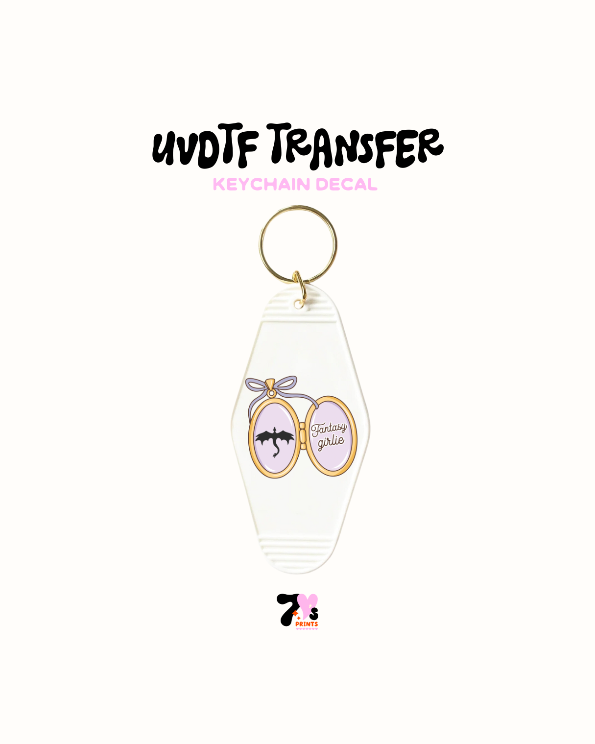 Fantasy girlie - UVDTF Keychain