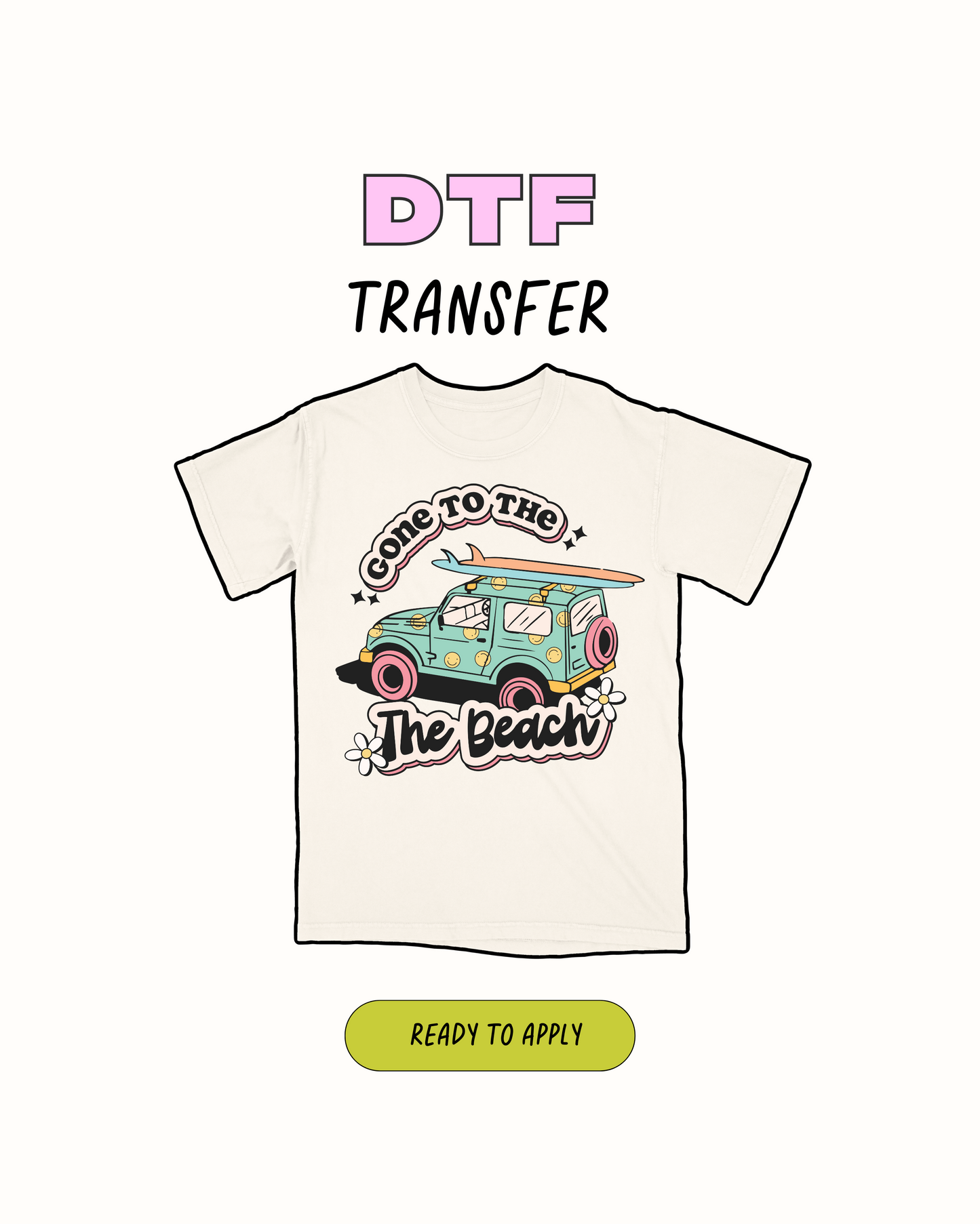 Ido a la playa - Transferencia DTF