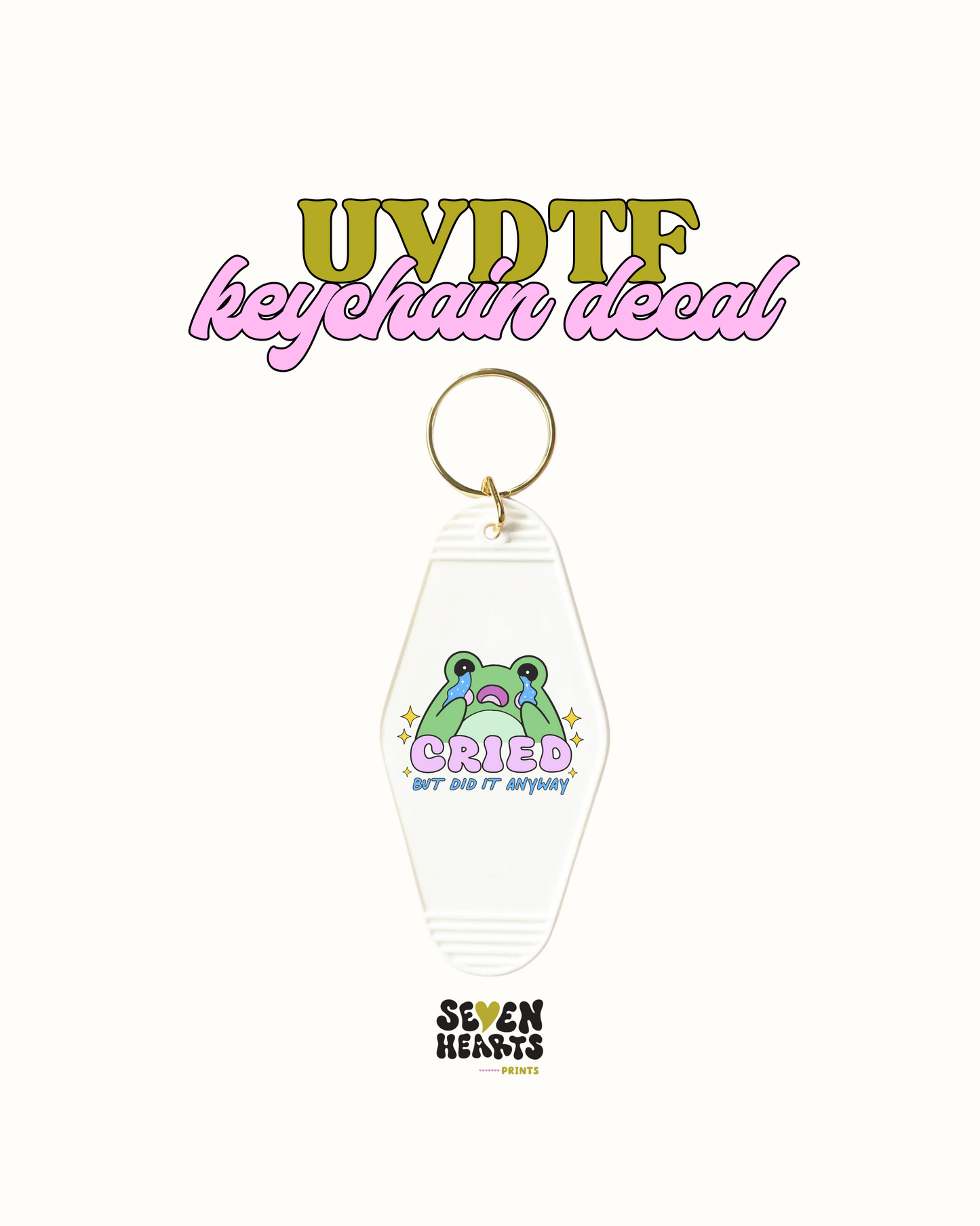 Lloré por hacerlo de todos modos - Juego de calcomanías de llavero de 5