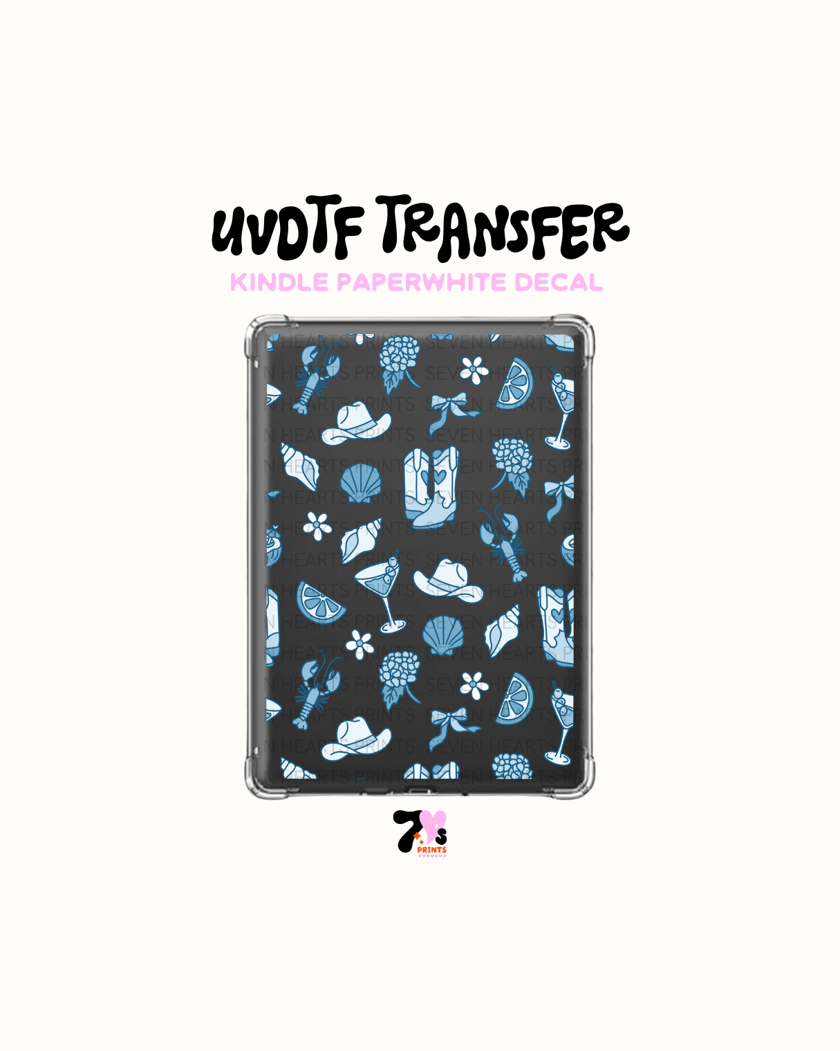 Coastal Cowgirl - UVDTF Kindle Decal