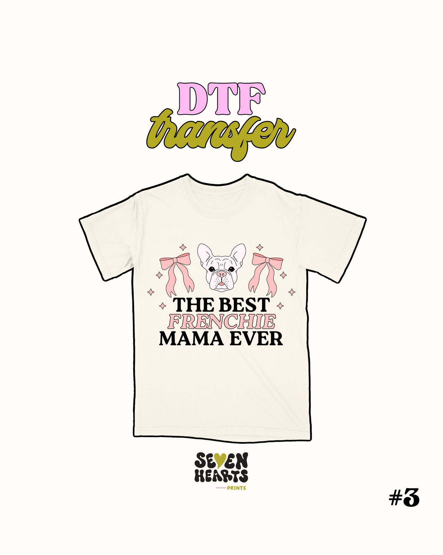 La mejor Frenchie Mama - Transferencia DTF