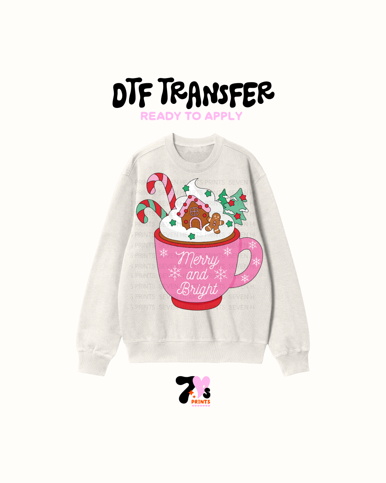 Merry and bright - DTF Transfers