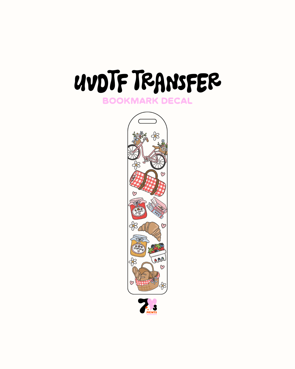 Spring - UVDTF Bookmark Decal